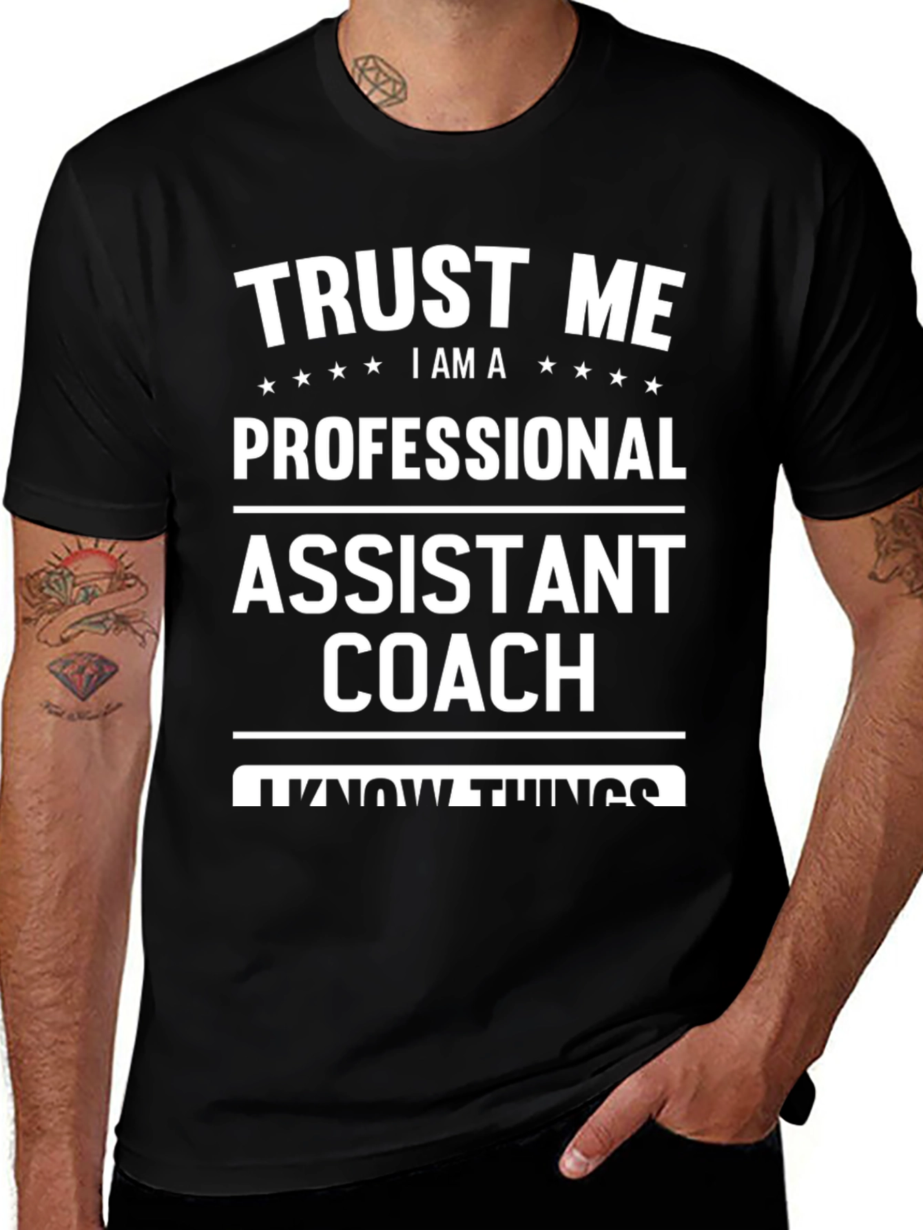 Variant 25 of Trust Me Professional Assistant Coach Black T-Shirt
