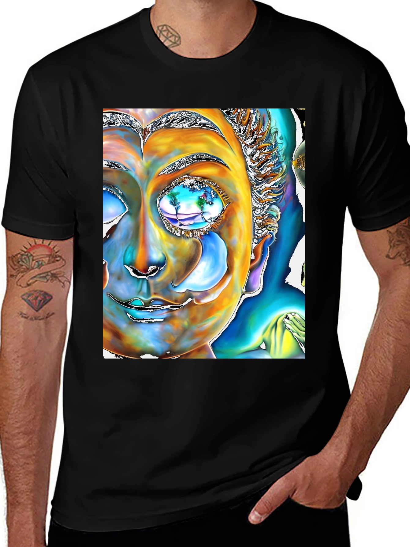 Variant 21 of Abstract Buddha Graphic Tee