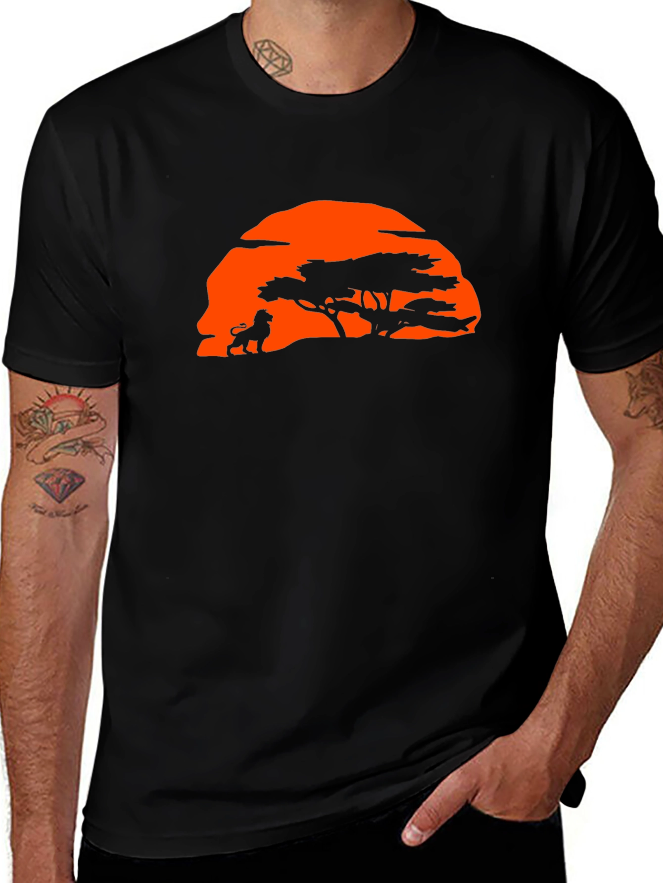 Lion King Graphic Tee - Simba Sunset T-Shirt
