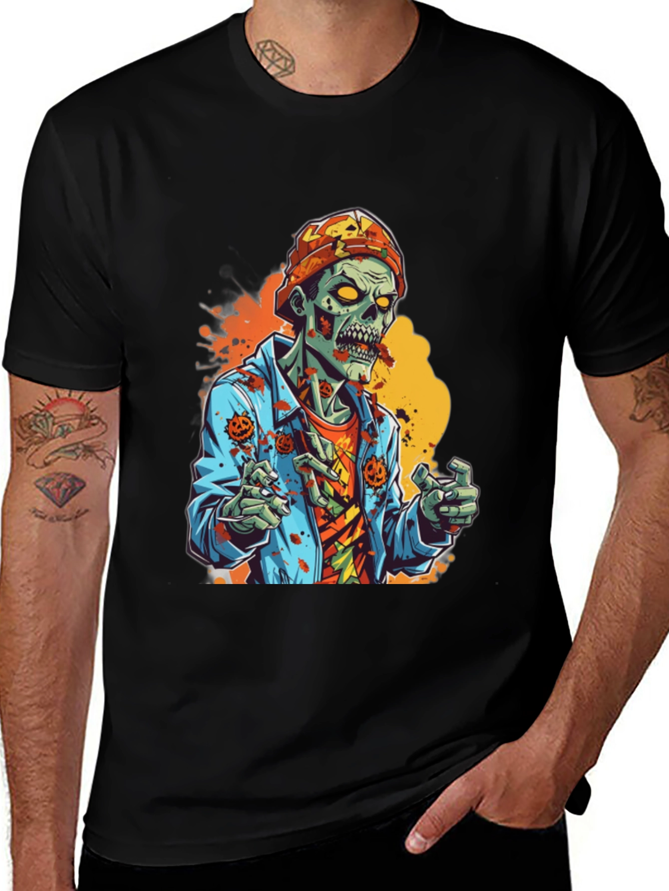 Variant 20 of Zombie Halloween Graphic Tee