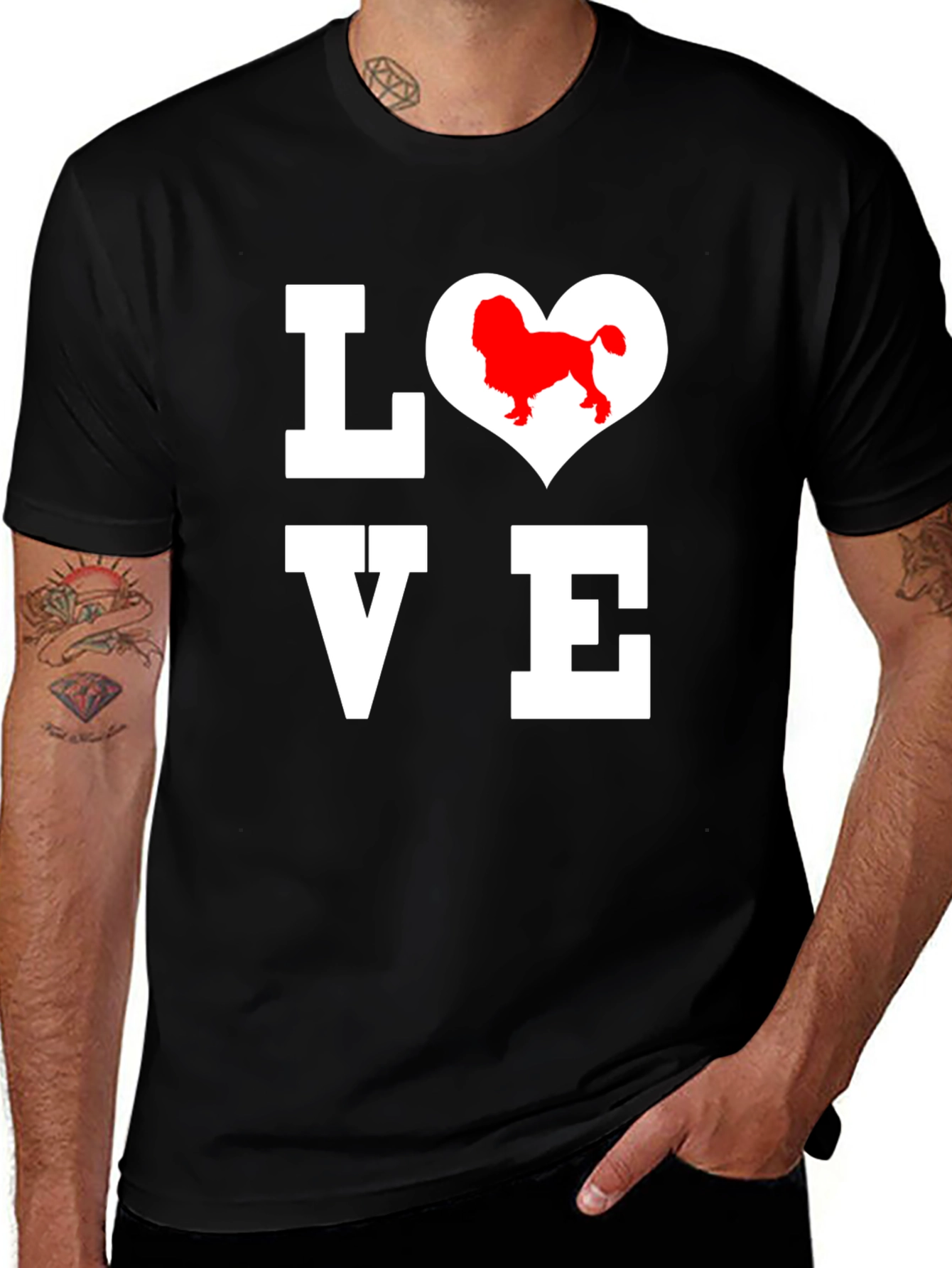Variant 18 of Dog Love Graphic T-Shirt