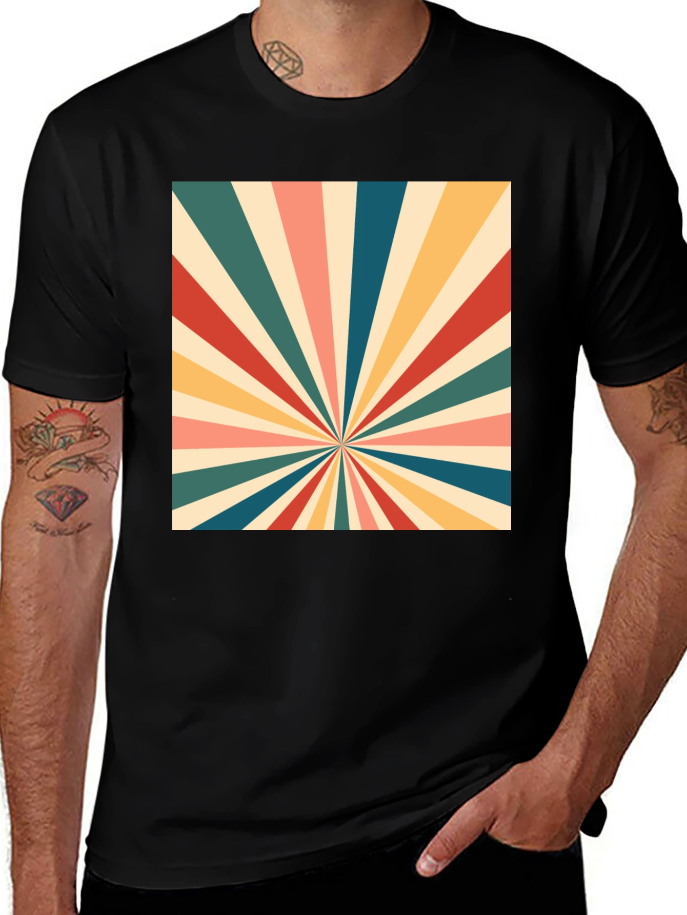 Retro Burst Graphic T-Shirt