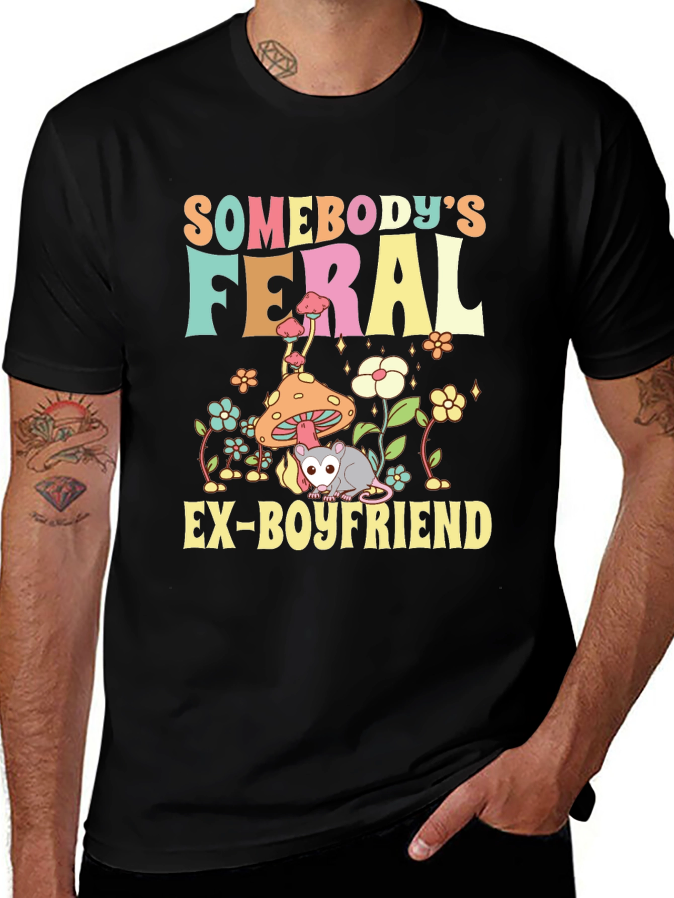 Variant 16 of Somebody's Feral Ex-Boyfriend Graphic Tee