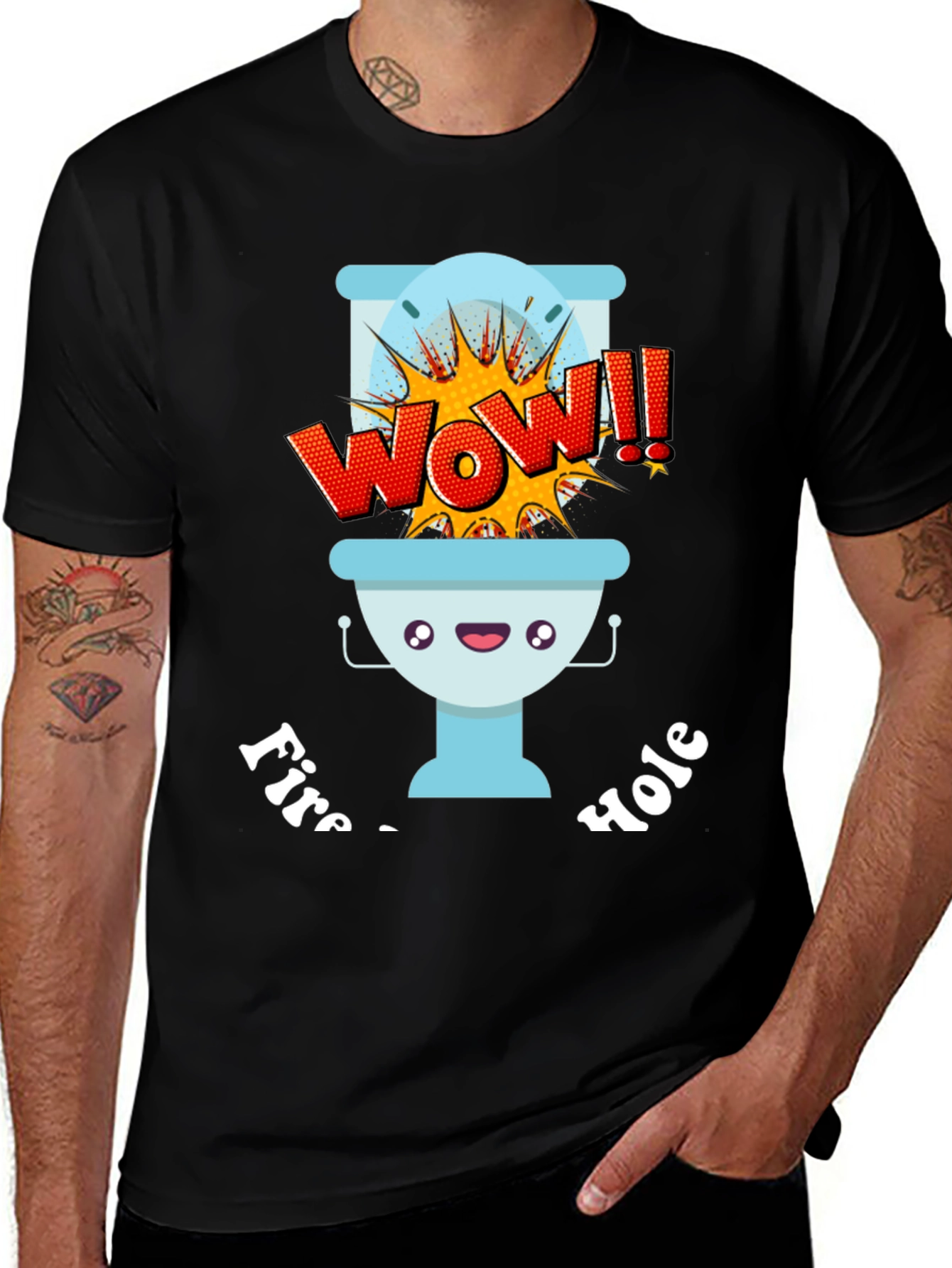 WOW Fire Hole Toilet T-Shirt 