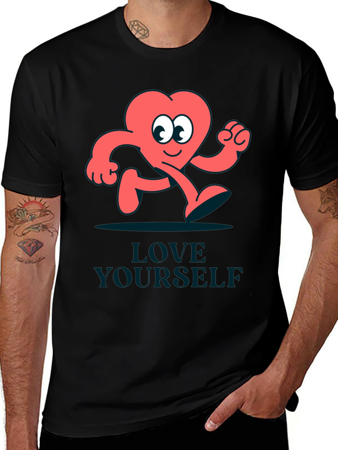 Variant 24 of Love Yourself T-Shirt - Funny Heart Design