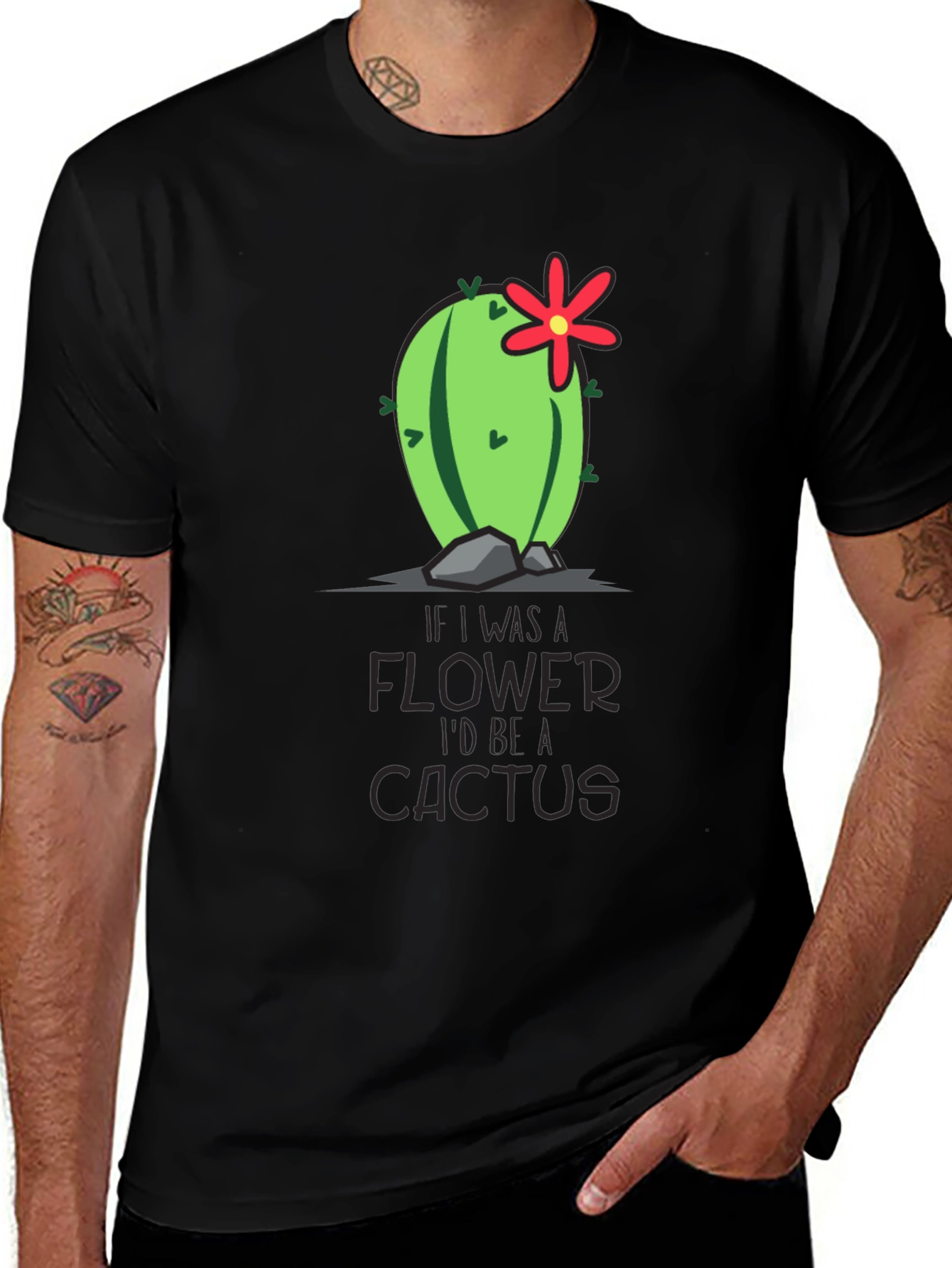Variant 16 of Cactus Flower Graphic T-Shirt