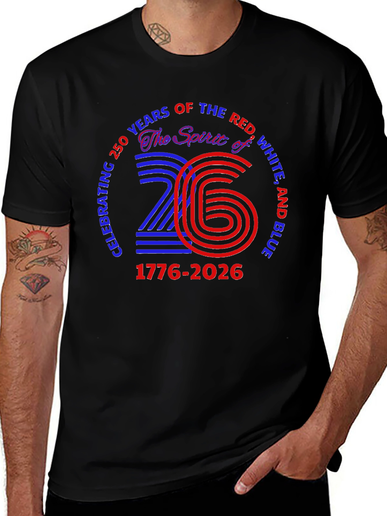 Patriotic 250 Year Anniversary T-Shirt