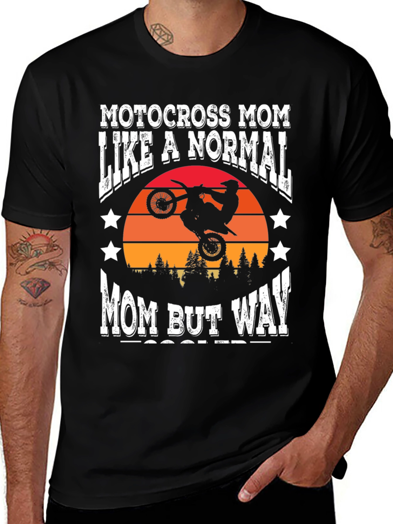 Variant 9 of Motocross Mom Graphic T-Shirt - Ride On!