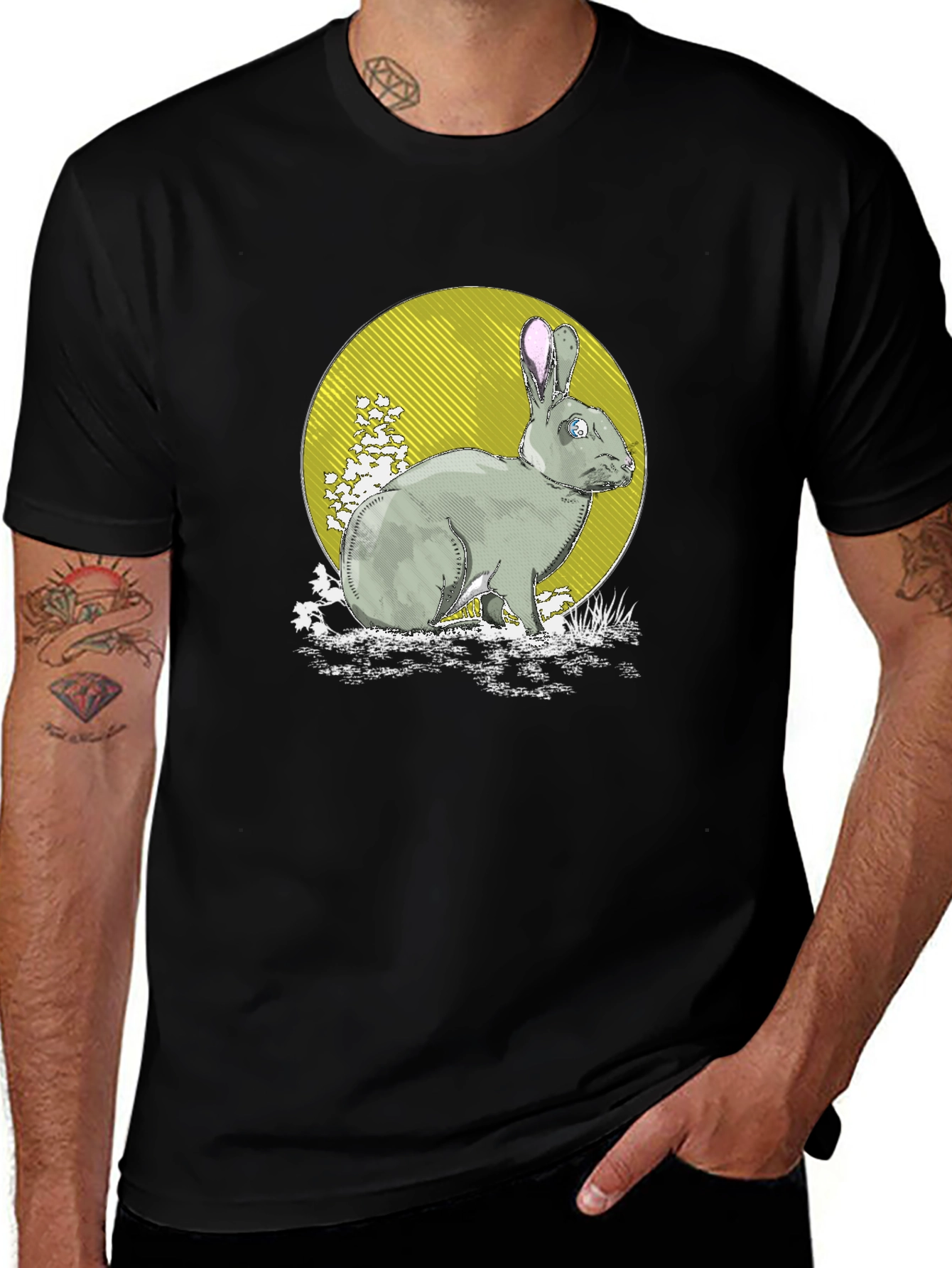 Variant 10 of Rabbit Graphic Print Tee