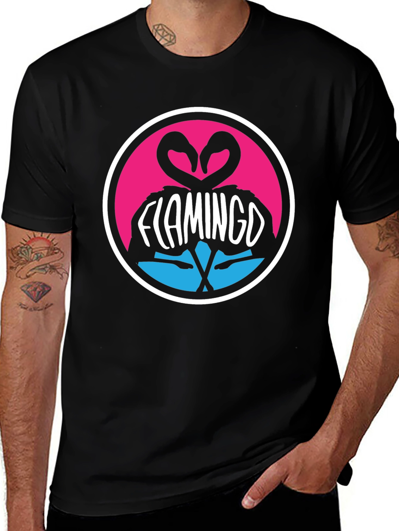 Variant 29 of Flamingo Graphic Tee - Cool Casual Style