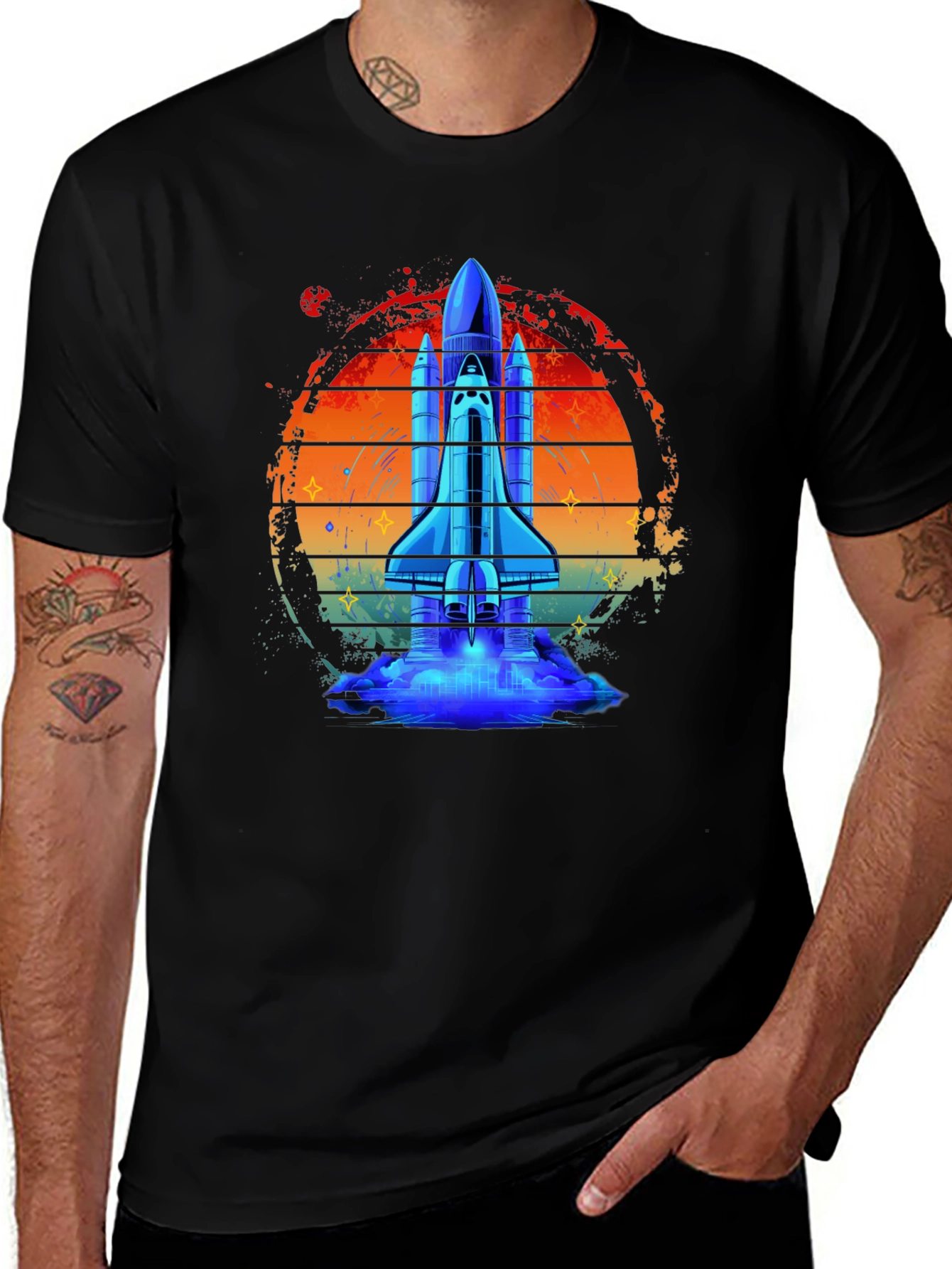 Variant 30 of Retro Space Shuttle T-Shirt - Blast Off in Style!
