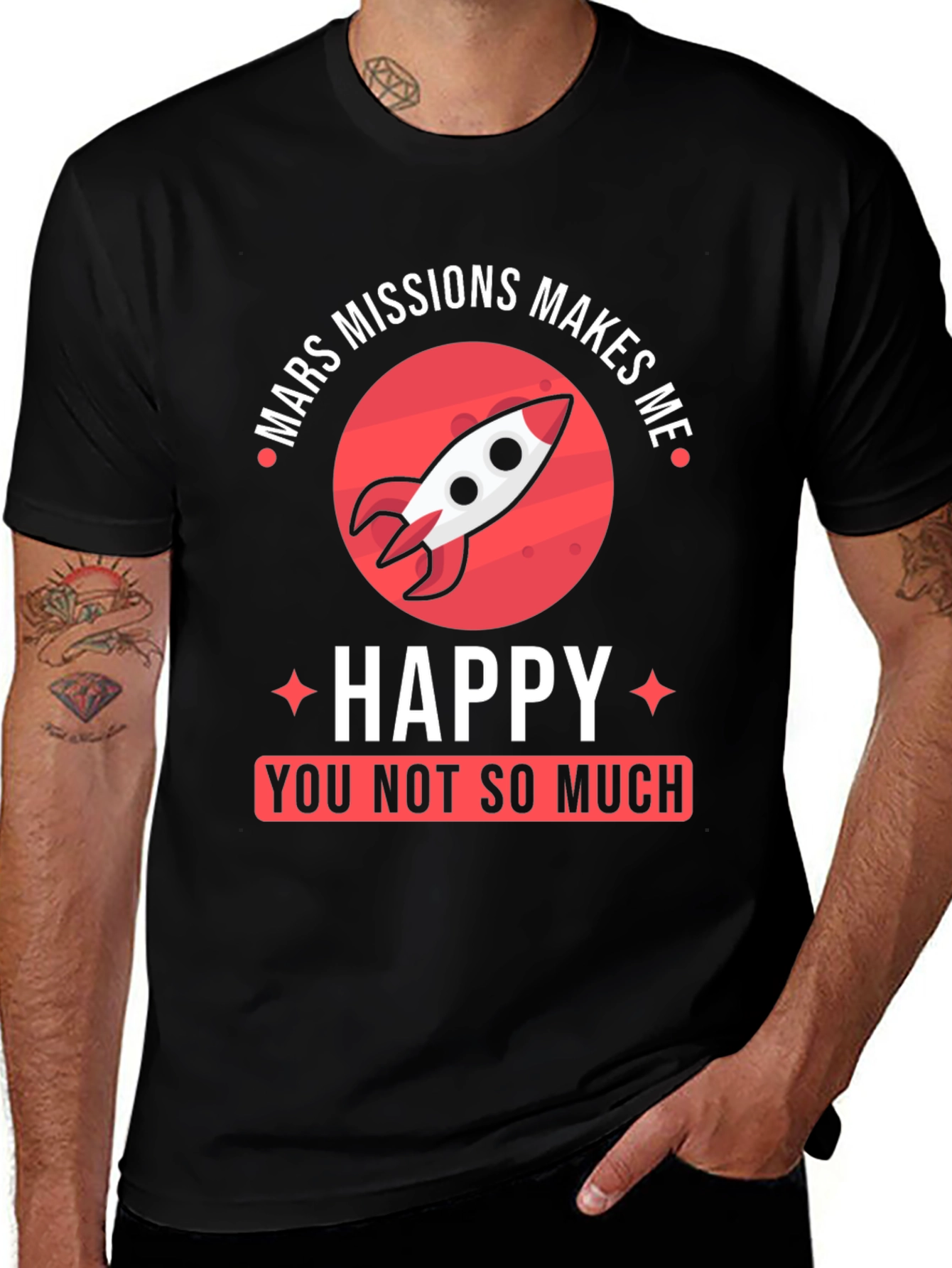 Mars Missions Makes Me Happy T-Shirt