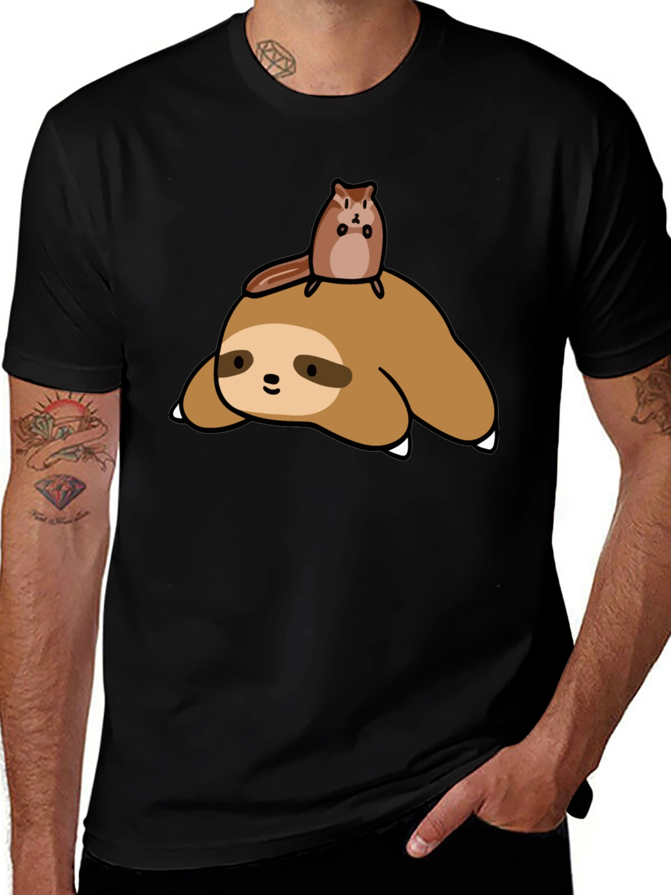Variant 25 of Sloth and Squirrel T-Shirt