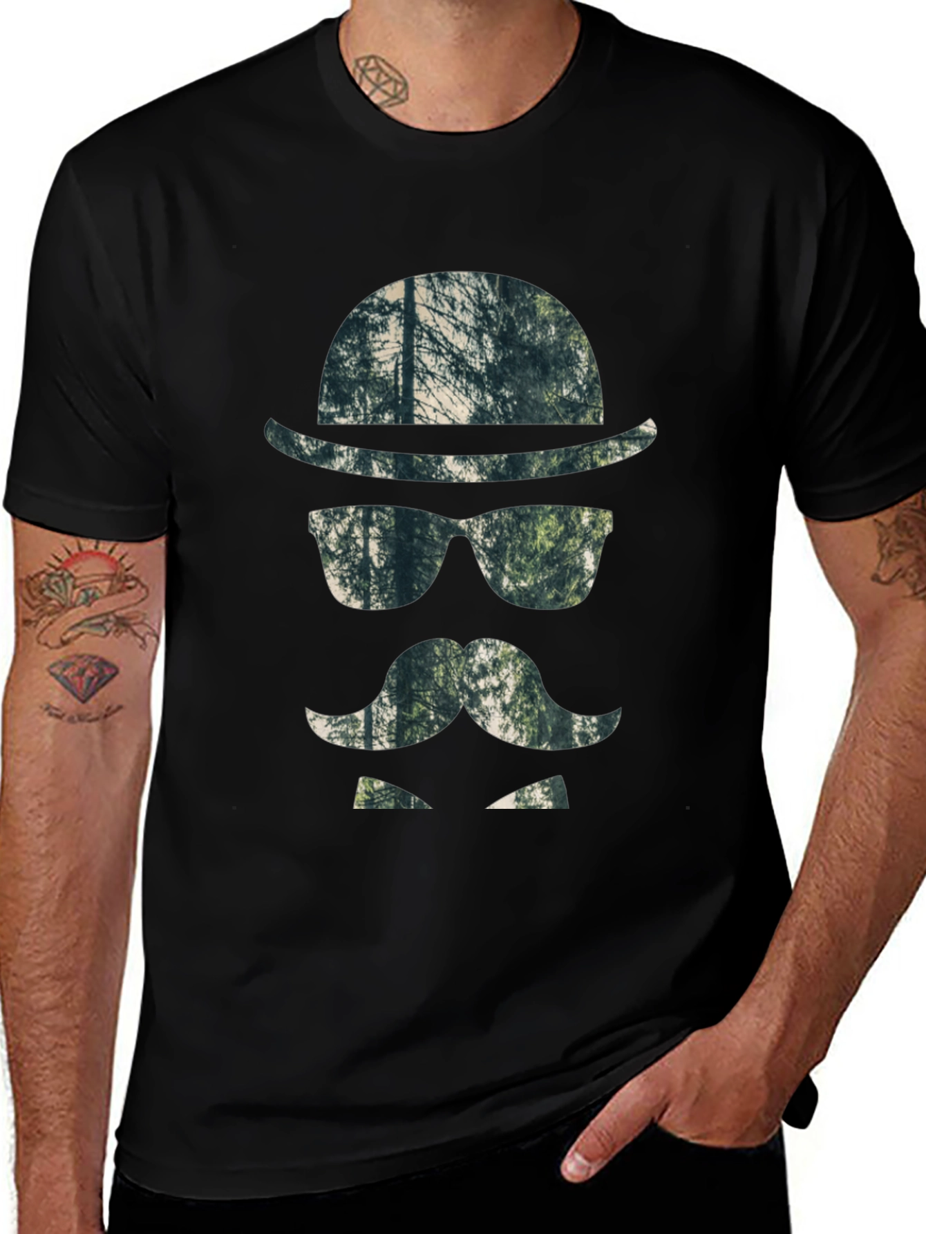 Variant 29 of Cool Graphic Tee - Forest Gentleman Design