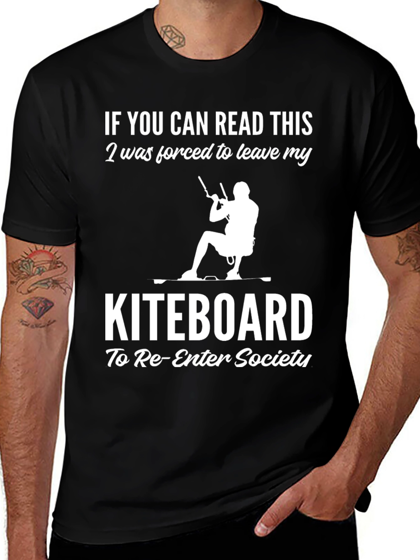 Variant 10 of Kiteboard T-Shirt - Funny Kitesurfing Tee