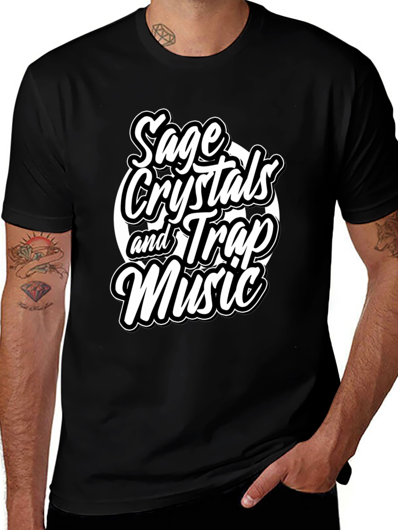 Variant 25 of Sage Crystals & Trap Music Graphic Tee