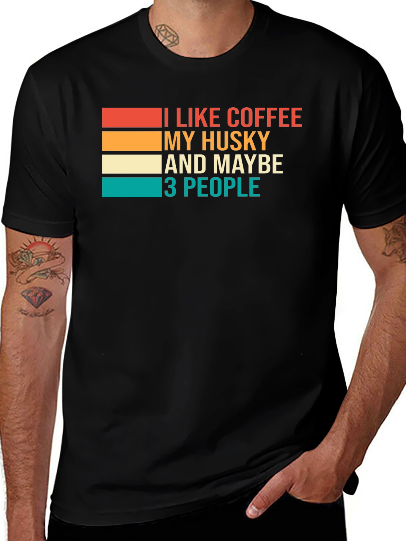 Variant 19 of Coffee, Husky, & People Graphic Tee