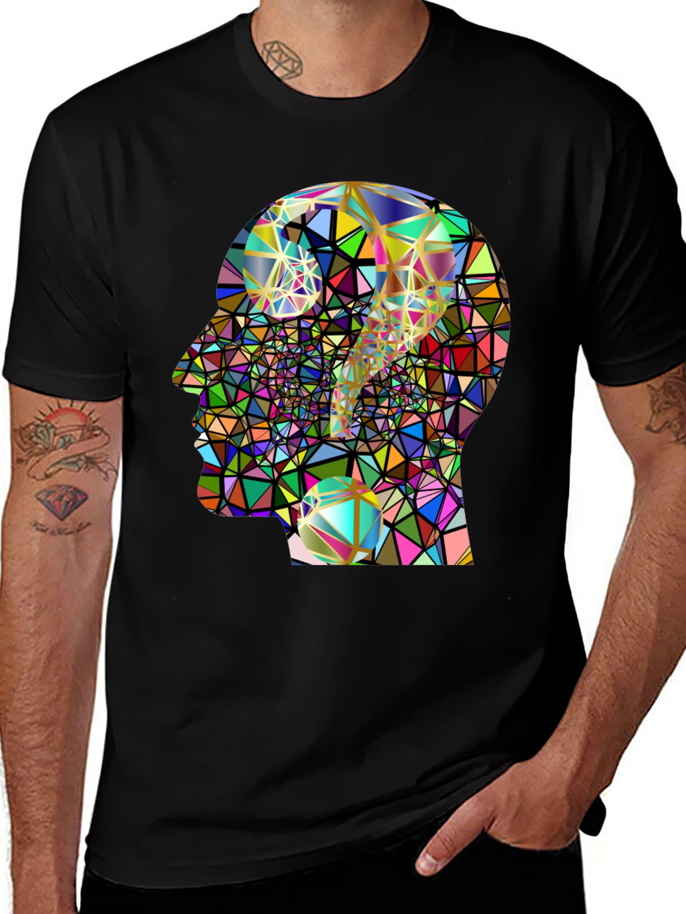 Variant 13 of Abstract Mind T-Shirt - Colorful Geometric Design