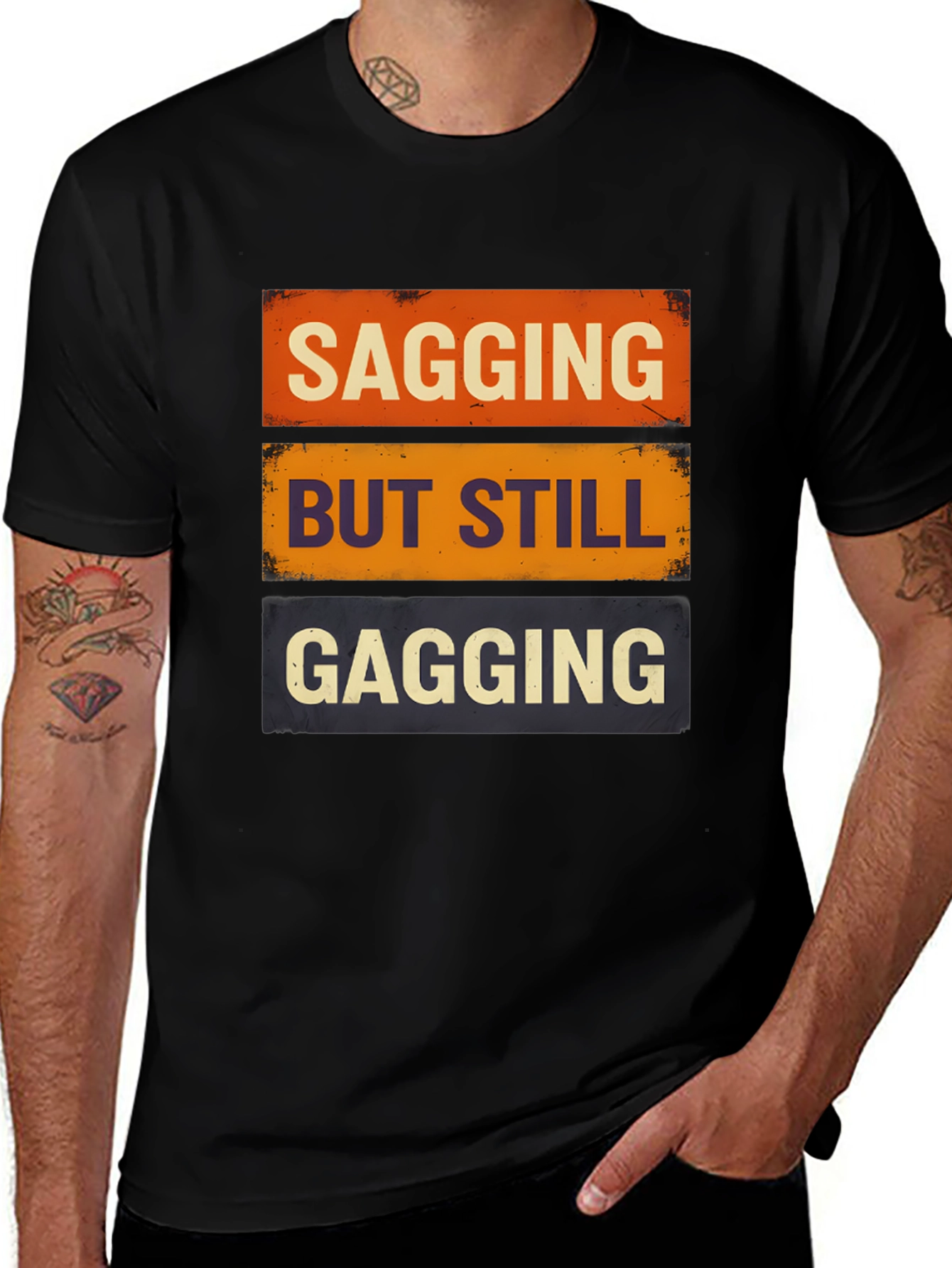 Variant 22 of Sagging But Still Gagging Graphic Tee