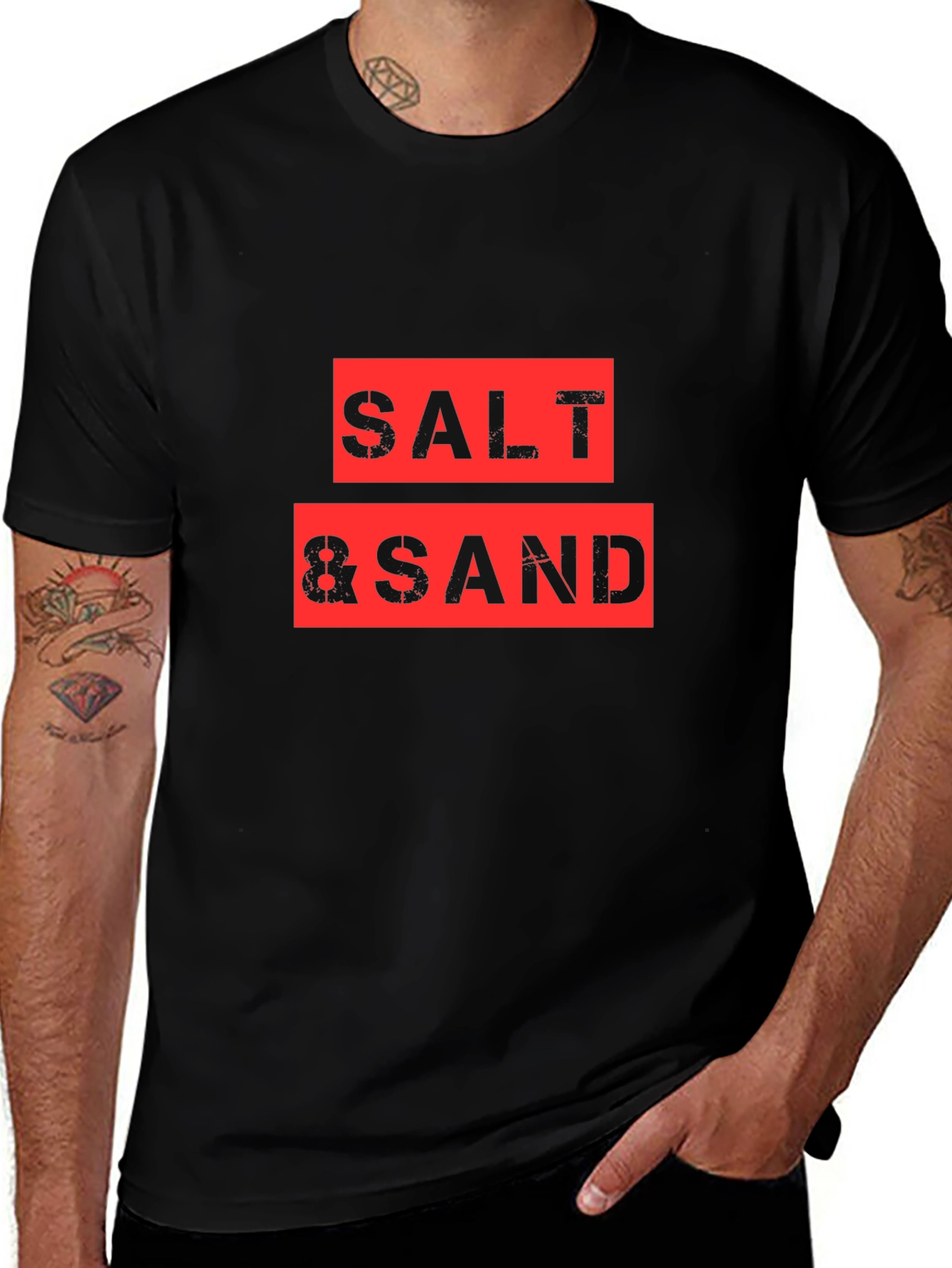 Variant 10 of Salt & Sand Graphic Tee - Comfort Fit, Black