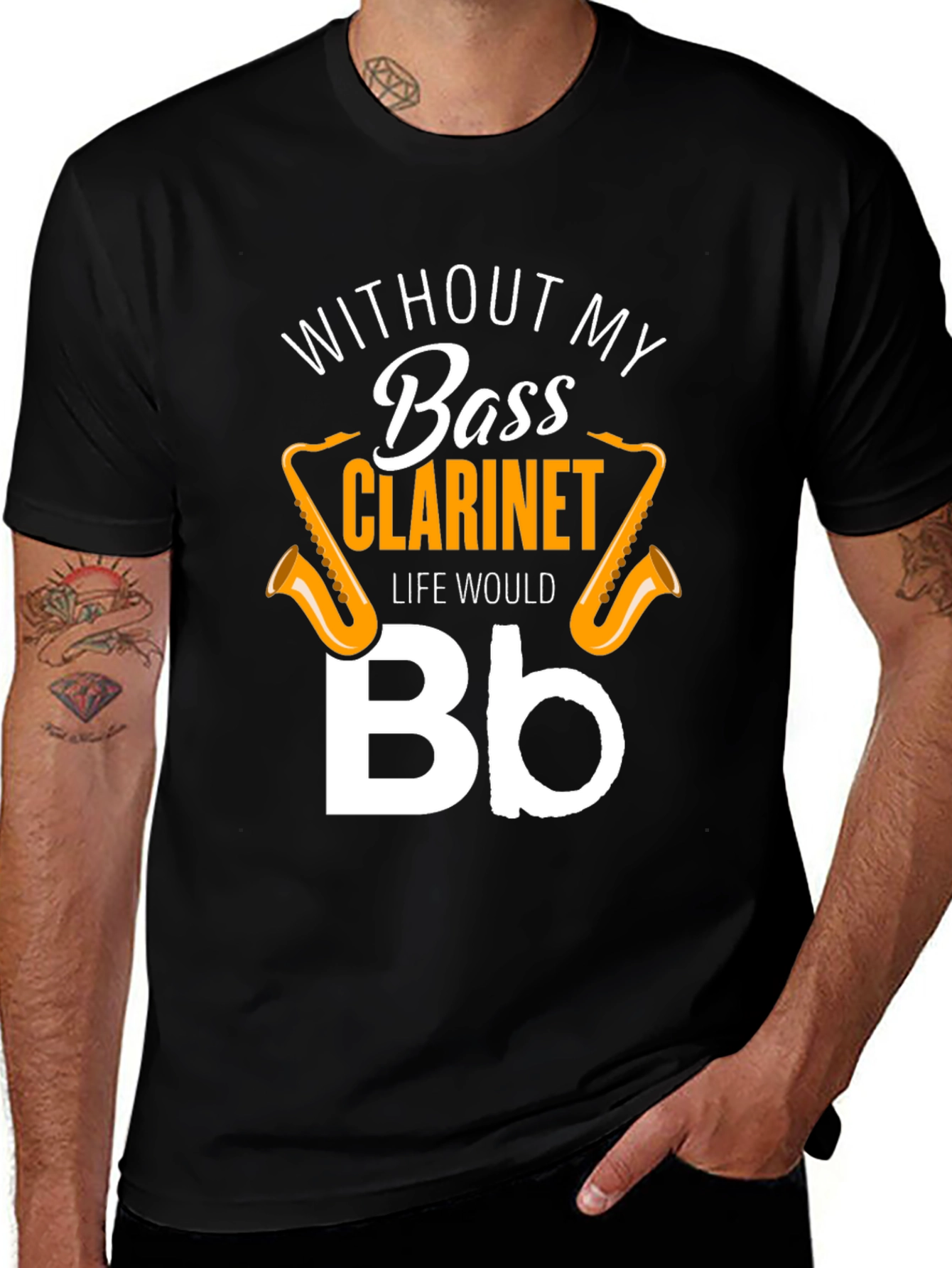 Variant 29 of Bass Clarinet T-Shirt - Musical Instrument Humor
