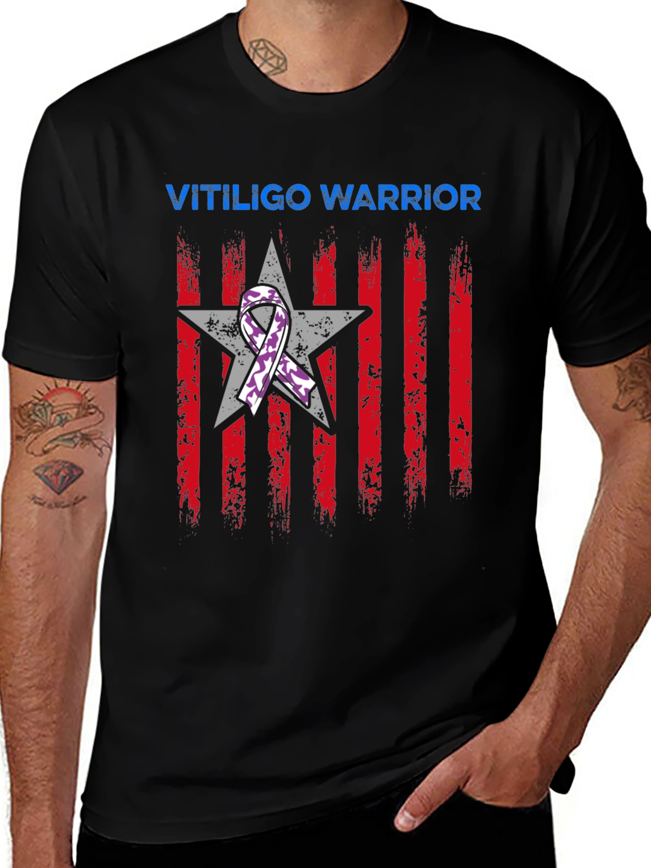 Vitiligo Warrior Graphic T-Shirt