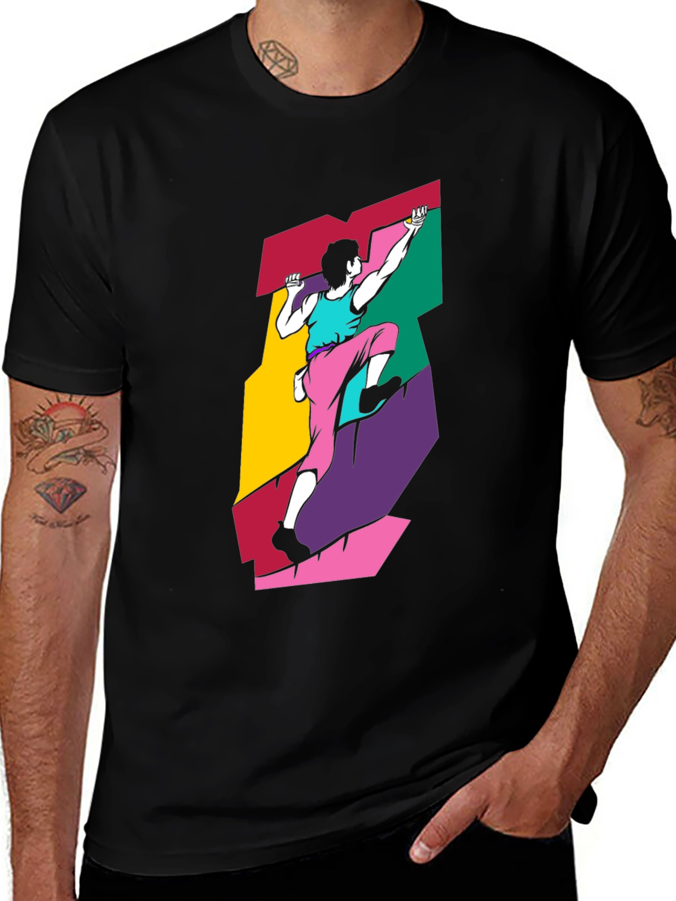 Variant 19 of Retro Rock Climbing T-Shirt - Unique Graphic Tee