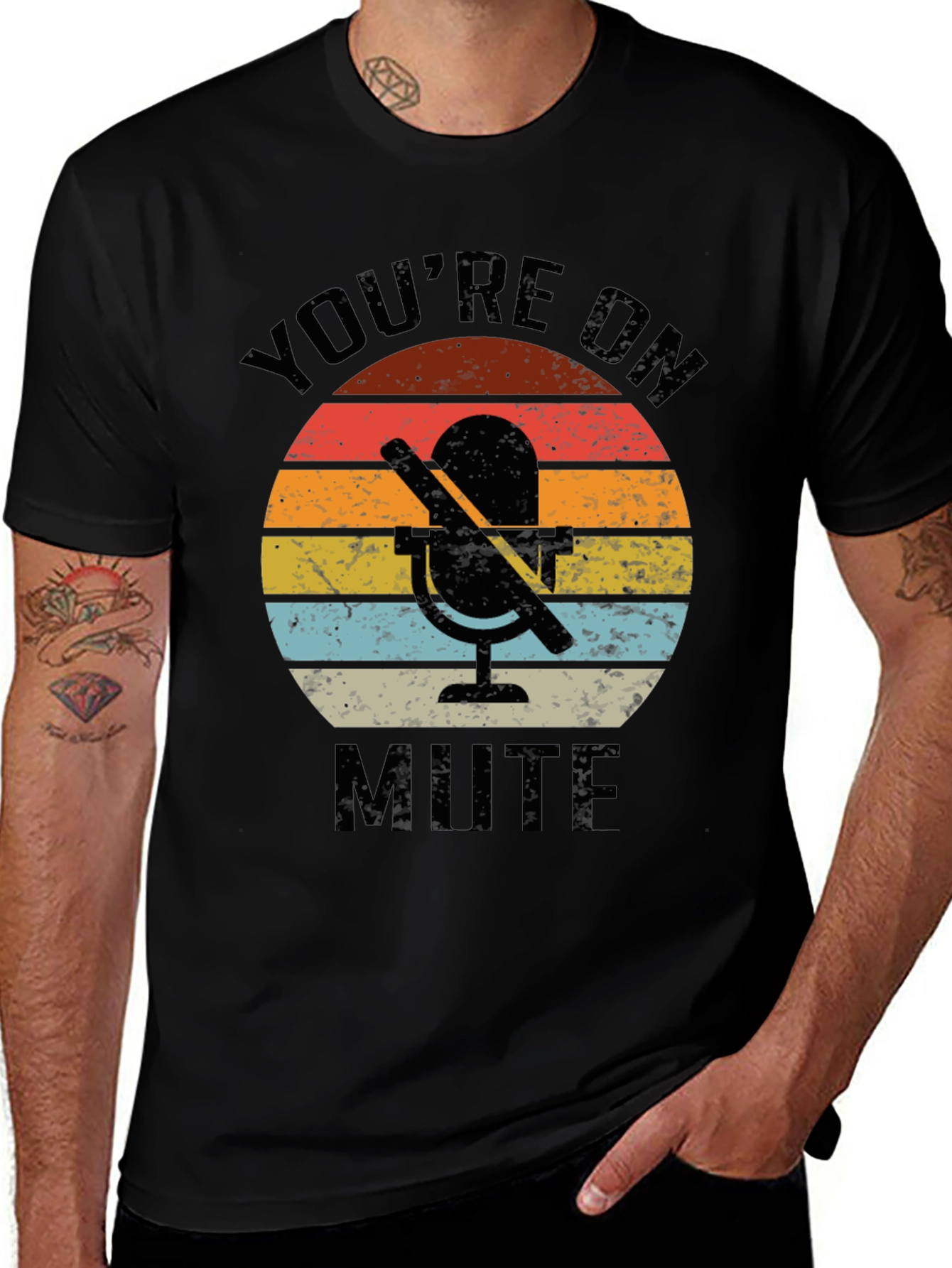Variant 13 of You're On Mute Retro Graphic Tee