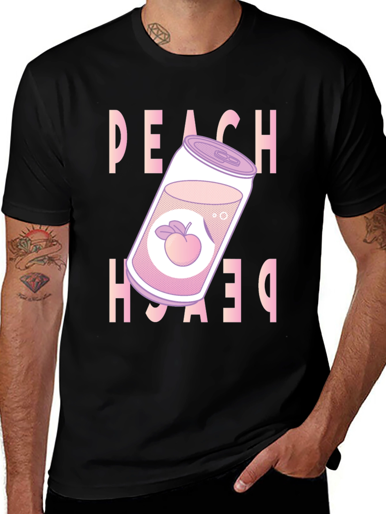 Variant 17 of Peach Soda Graphic Tee - Trendy Unisex T-Shirt