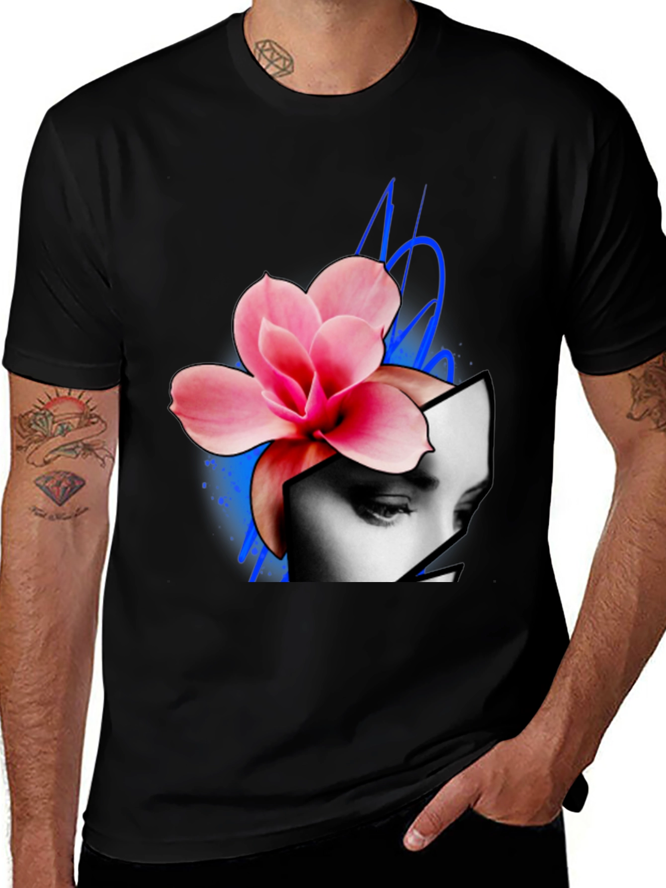 Variant 13 of Floral Face Graphic Tee
