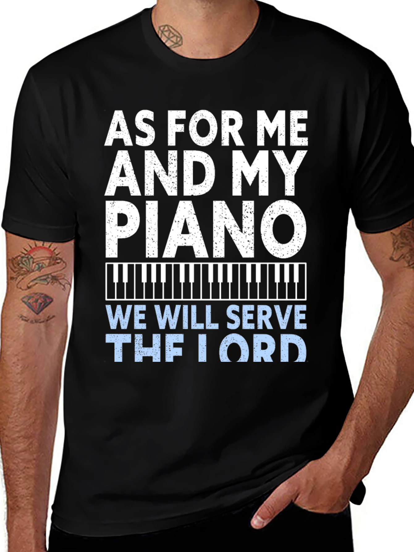 Variant 16 of As For Me and My Piano T-Shirt