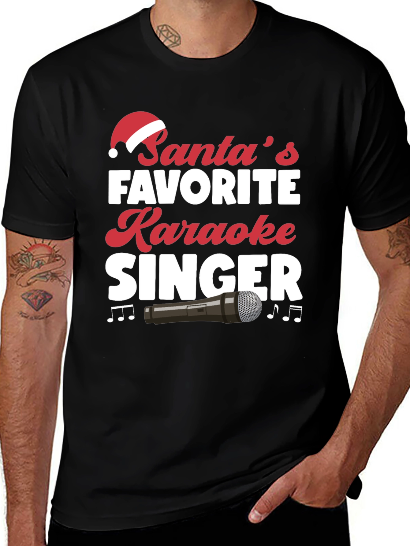Santa's Favorite Karaoke Singer T-Shirt