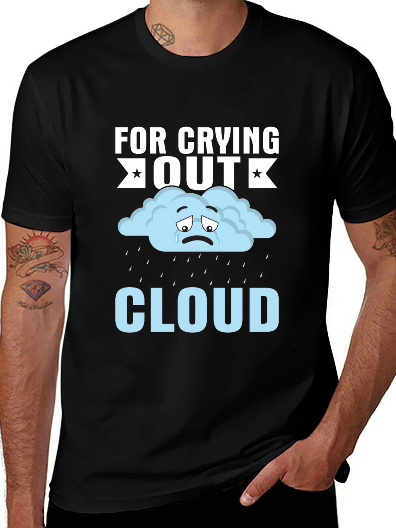 Variant 14 of For Crying Out Cloud T-Shirt - Black