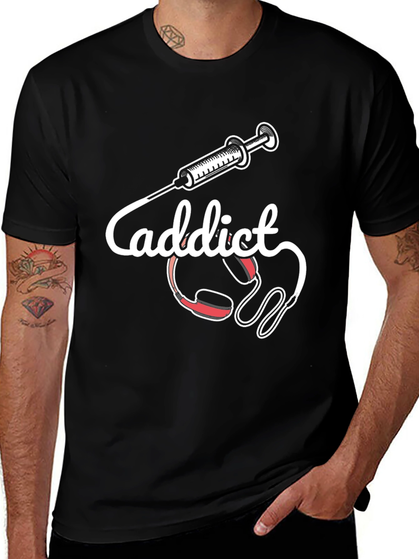 Variant 7 of Addict T-Shirt - Music Lover Tee