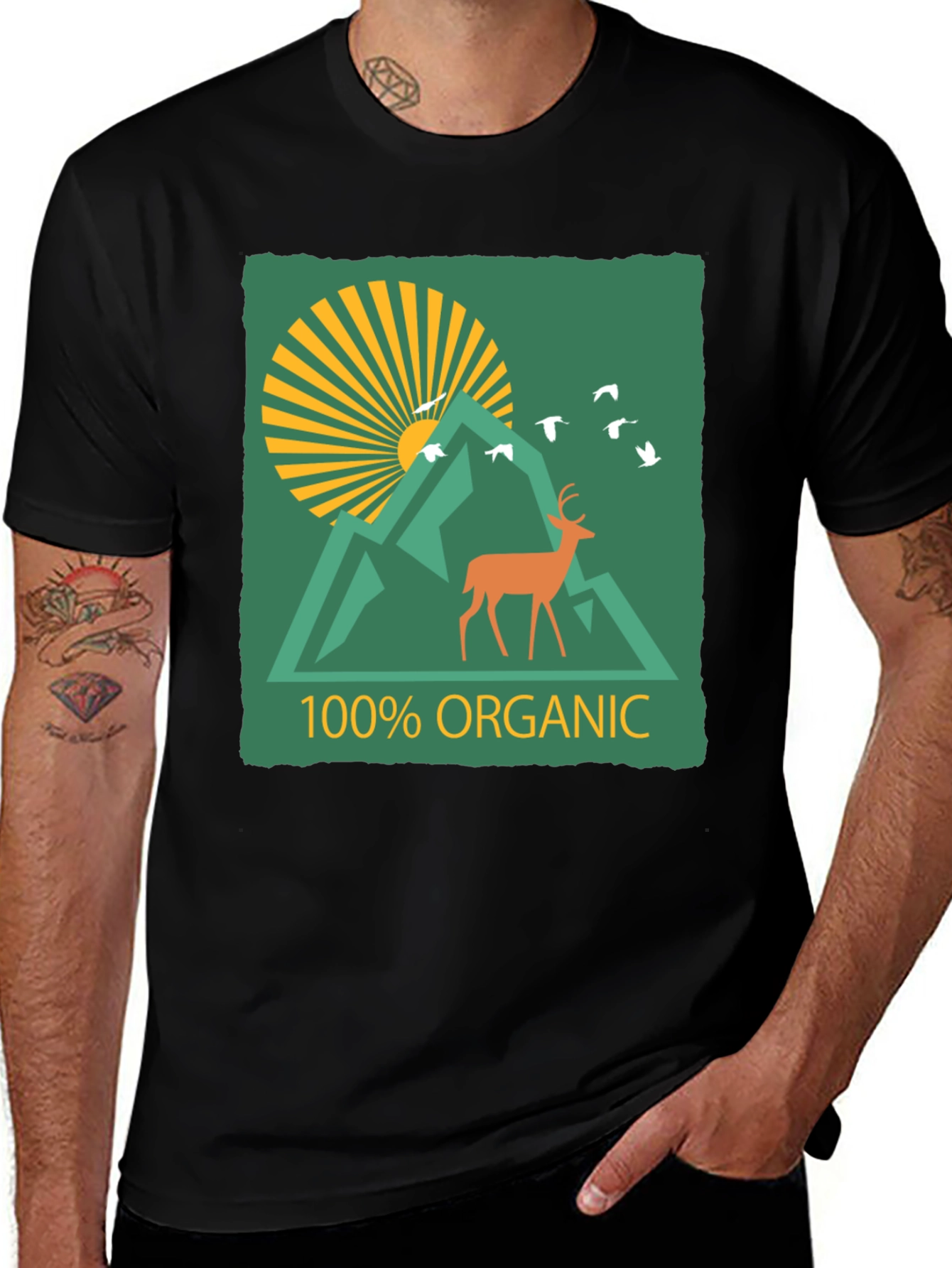 Variant 6 of Organic Deer Graphic Tee