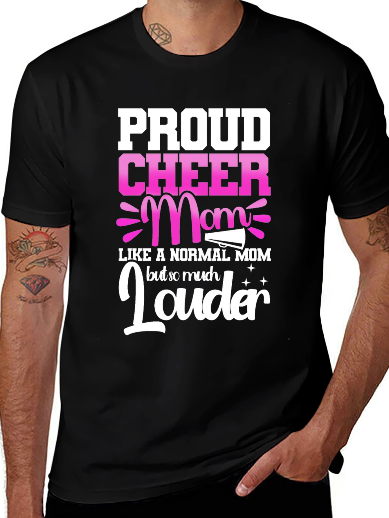 Variant 9 of Proud Cheer Mom T-Shirt - So Much Louder!