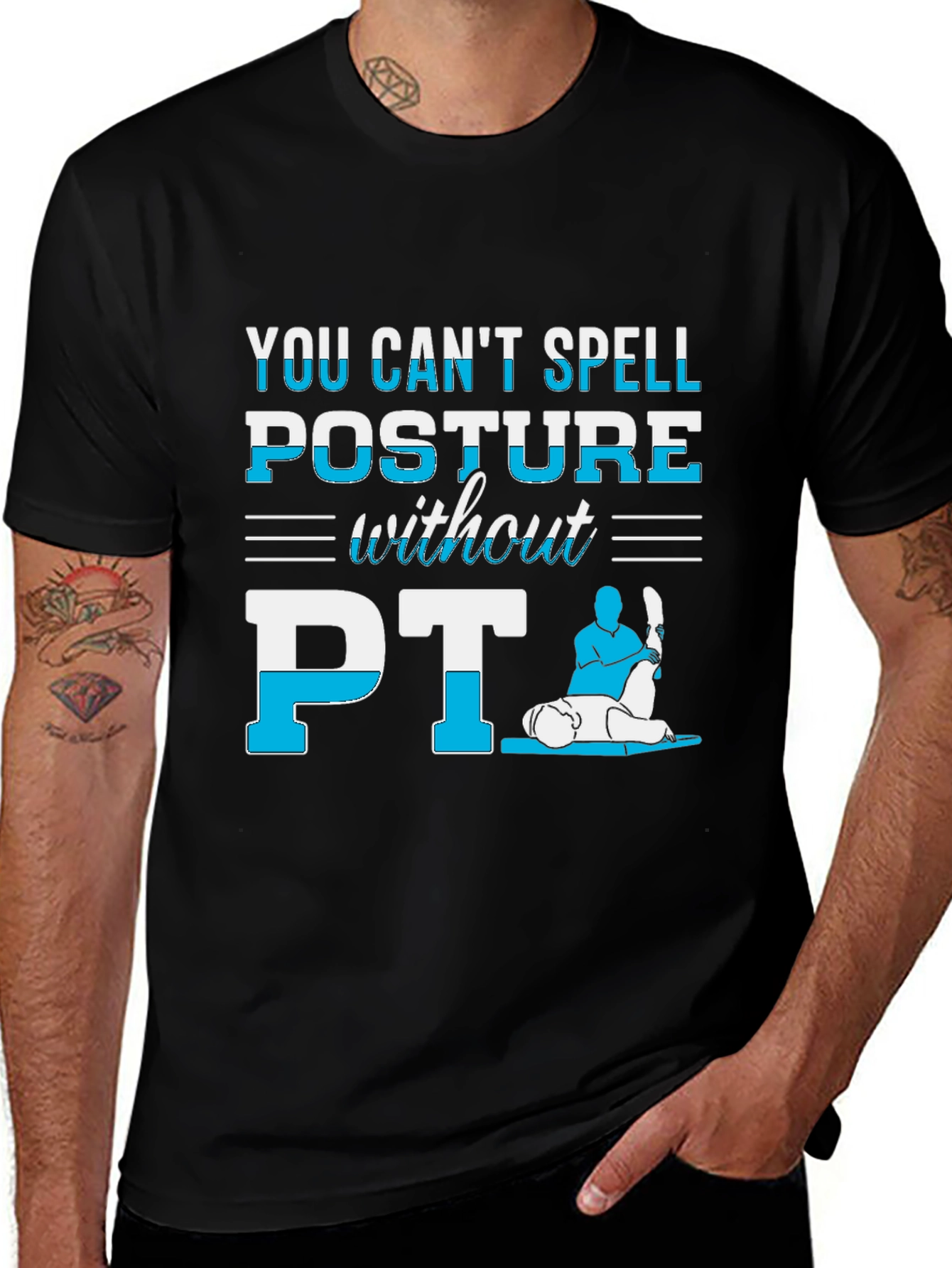 Variant 6 of Posture PT T-Shirt - Physical Therapy Tee