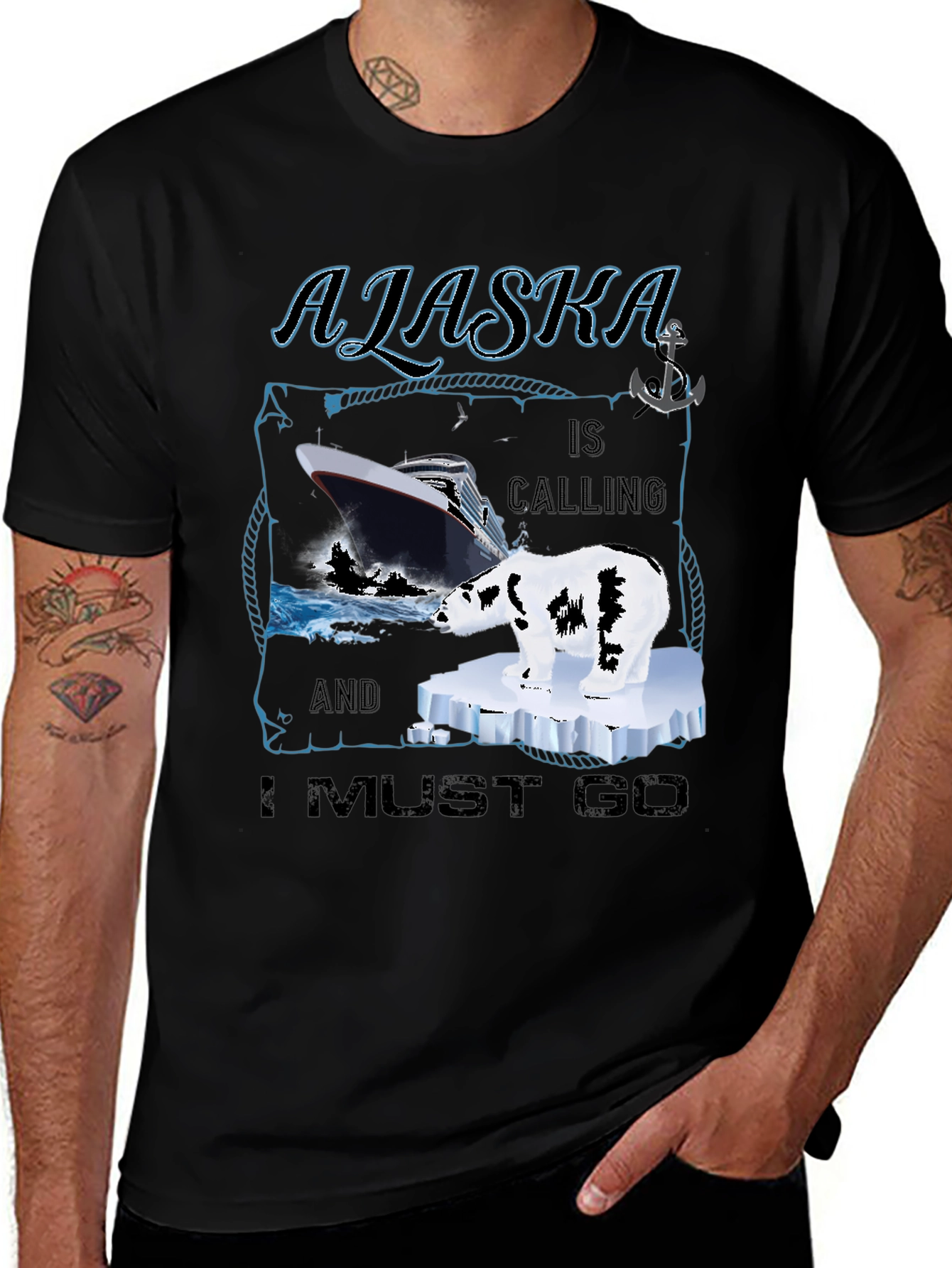 Alaska Cruise T-Shirt - Polar Bear Travel Tee