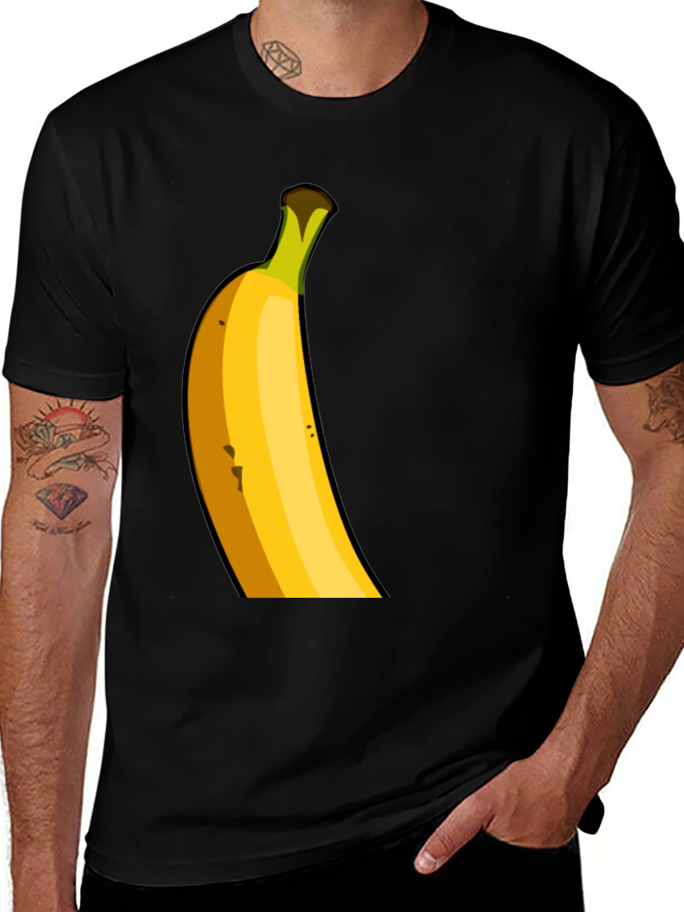 Variant 24 of Banana Graphic Tee - Funny Fruit Lover Shirt