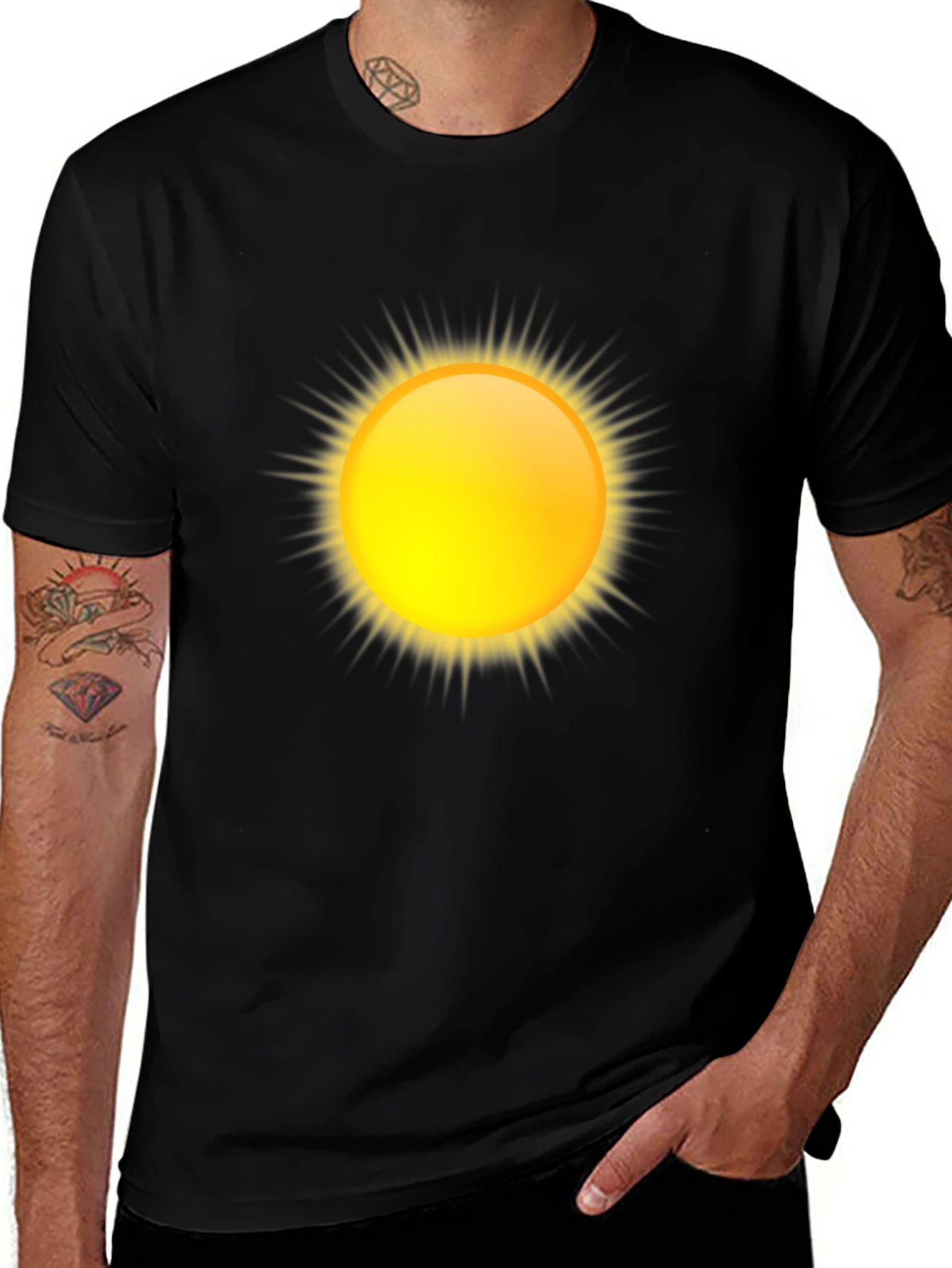 Sunny Day Black T-Shirt
