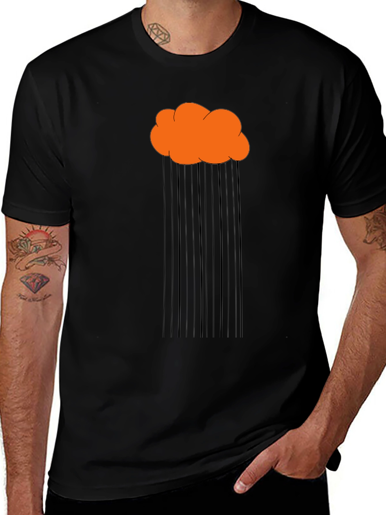Variant 22 of Rainy Day Cloud Graphic T-Shirt