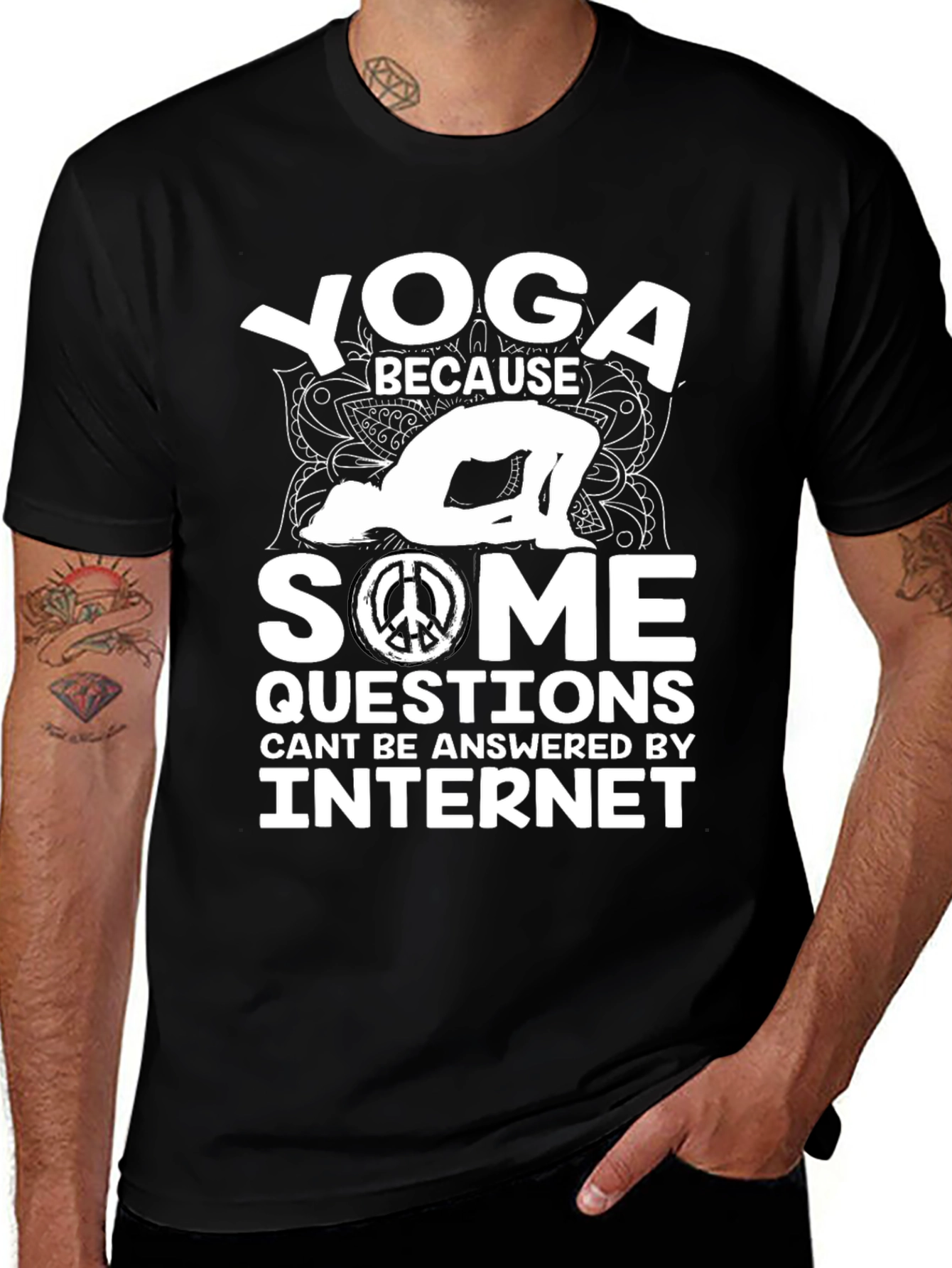 Variant 29 of Yoga Because Some Questions Internet Can't Answer T-Shirt