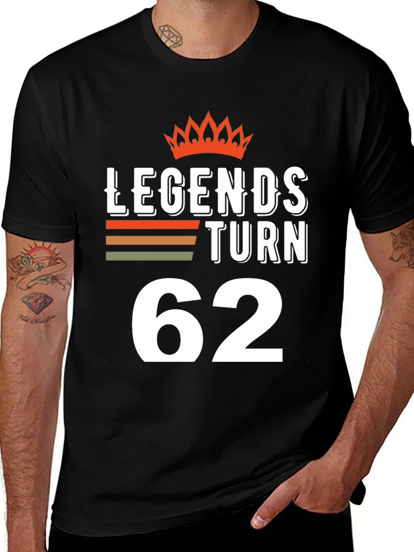 Variant 5 of Legends Turn 62 T-Shirt - Birthday Gift Idea