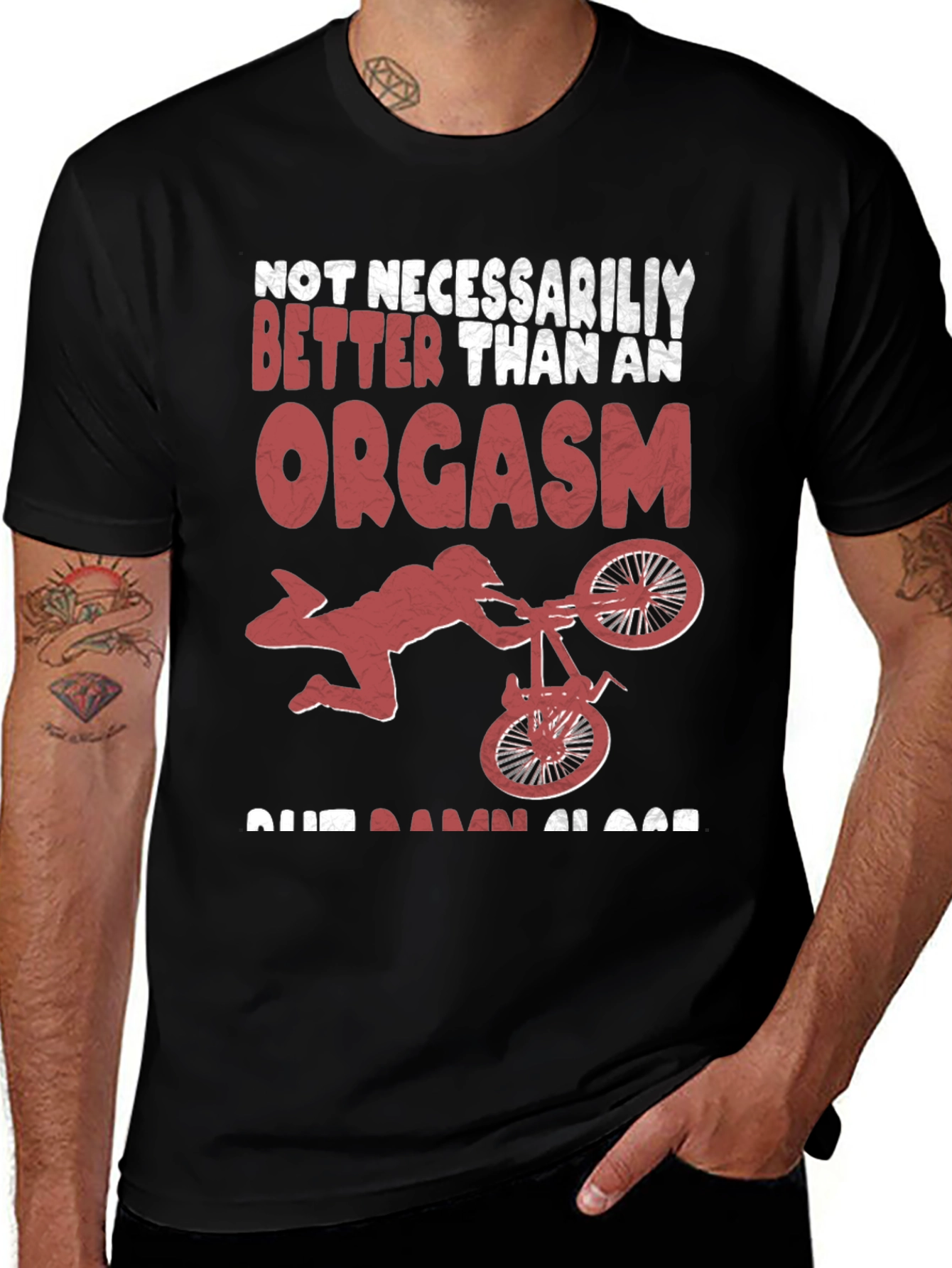 Variant 4 of Funny Mountain Bike Graphic T-Shirt