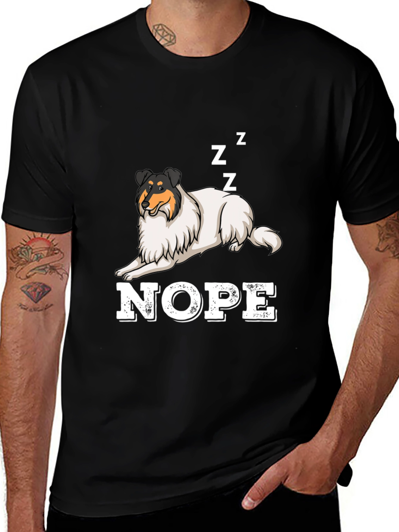 Variant 24 of Nope Dog Graphic T-Shirt