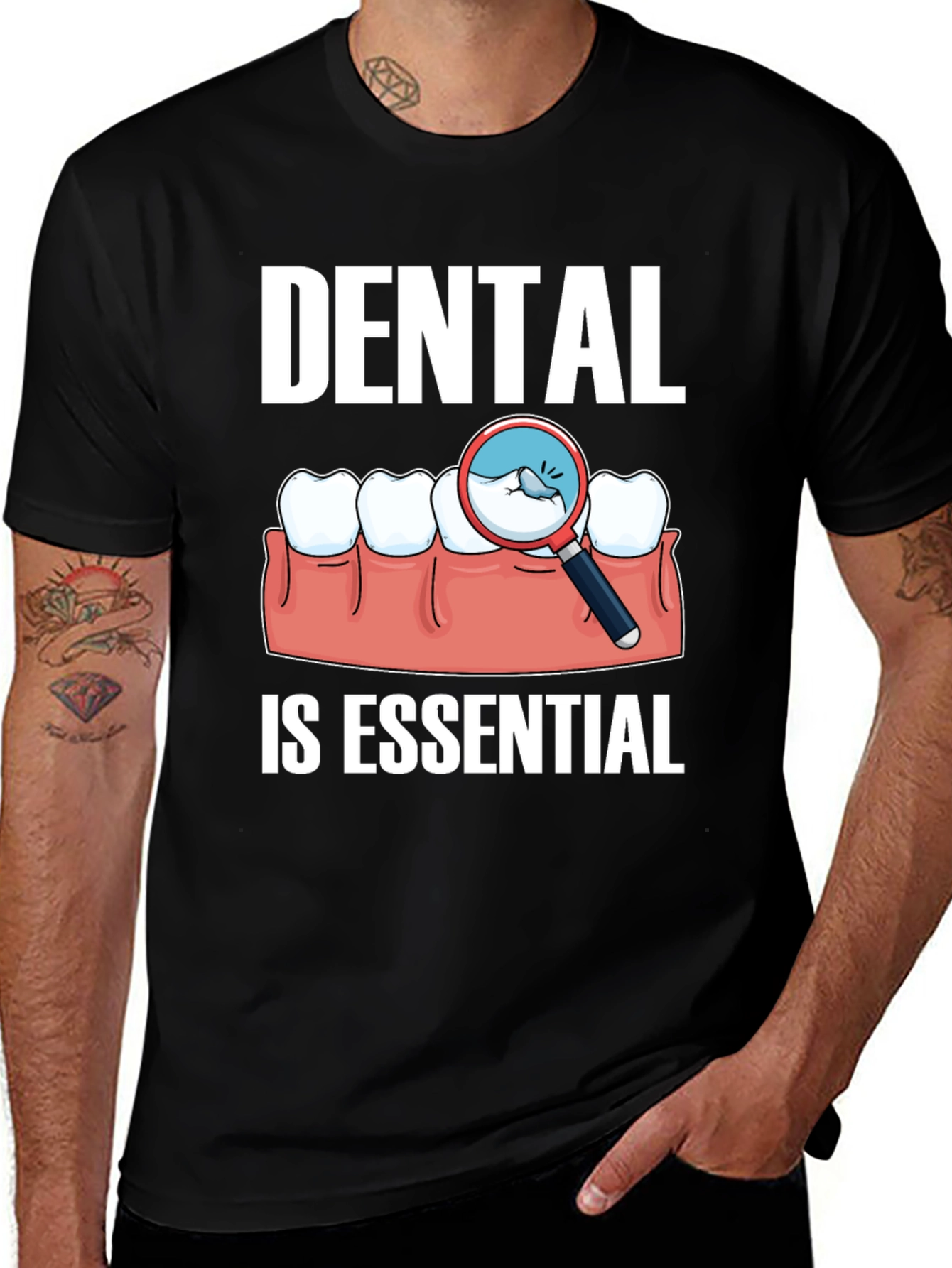 Black Dental Is Essential Graphic Tee main image
