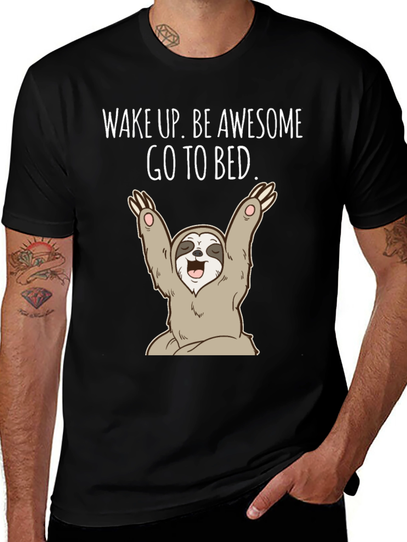 Variant 2 of Wake Up Sloth Graphic Tee