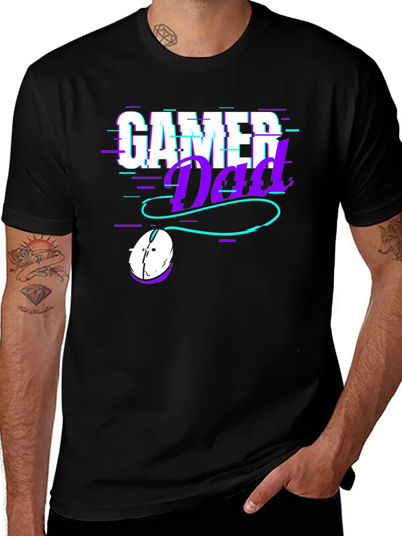 Gamer Dad Black T-Shirt