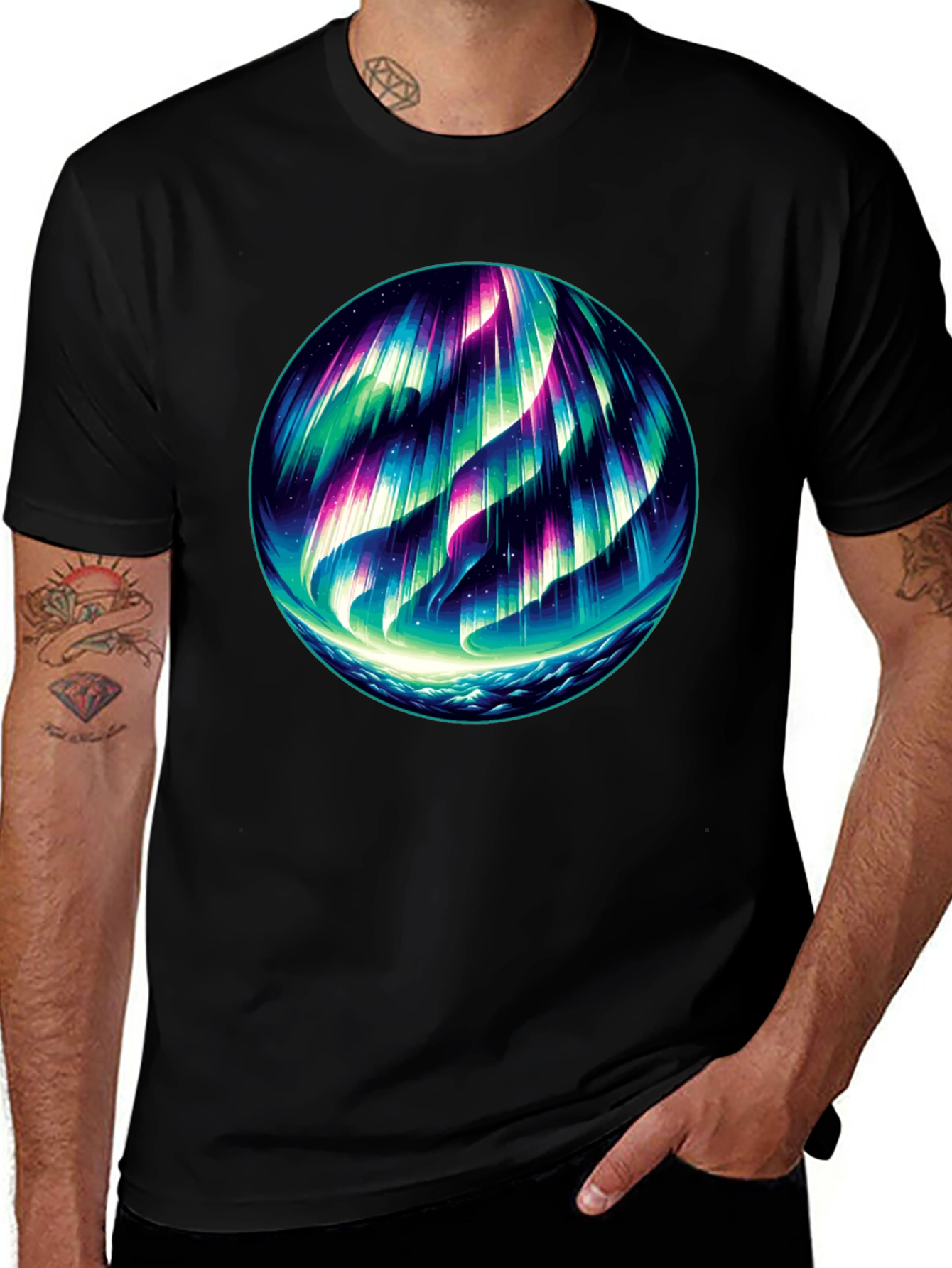 Northern Lights Graphic T-Shirt