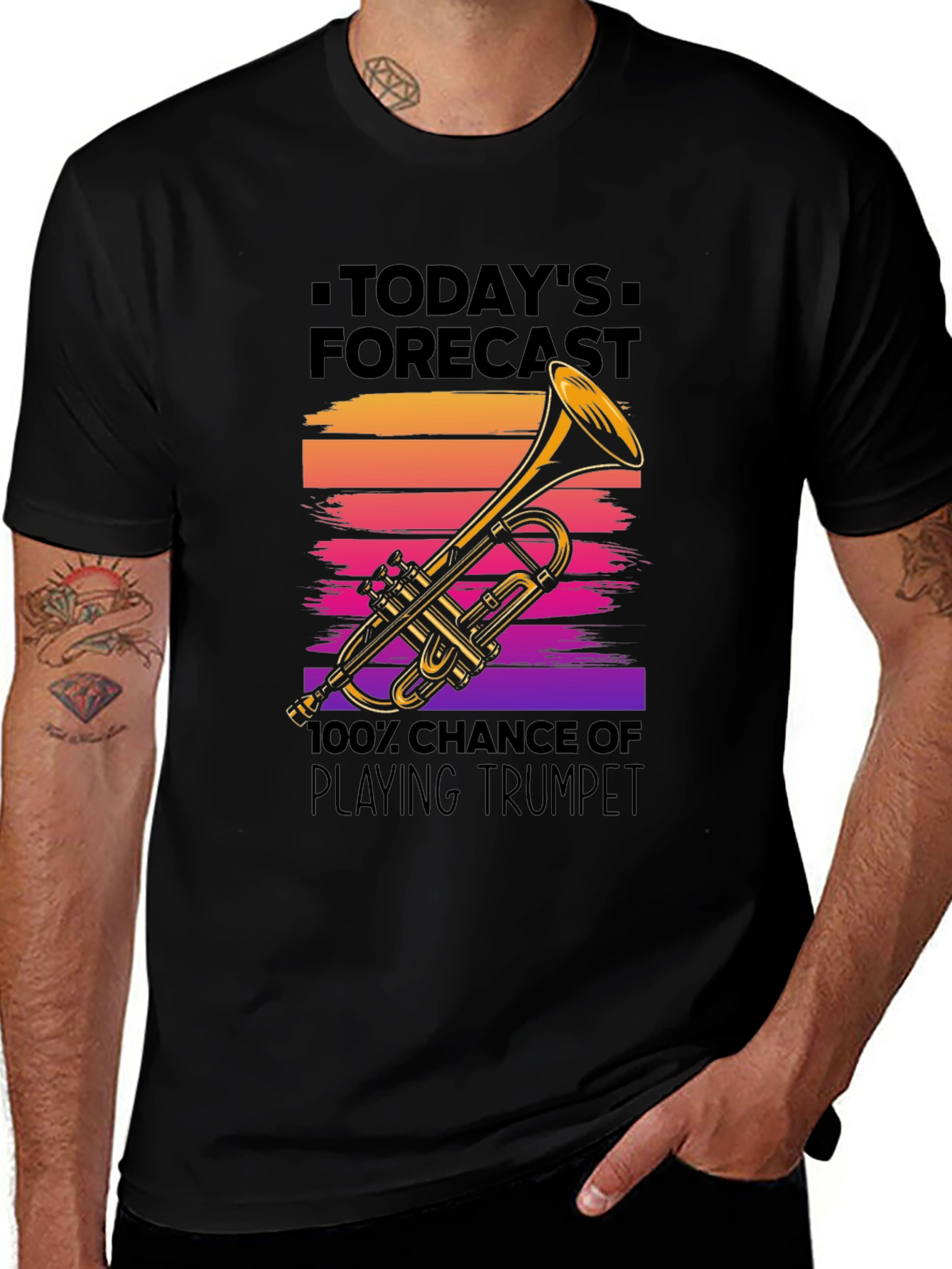 Variant 30 of Trumpet Player Forecast T-Shirt